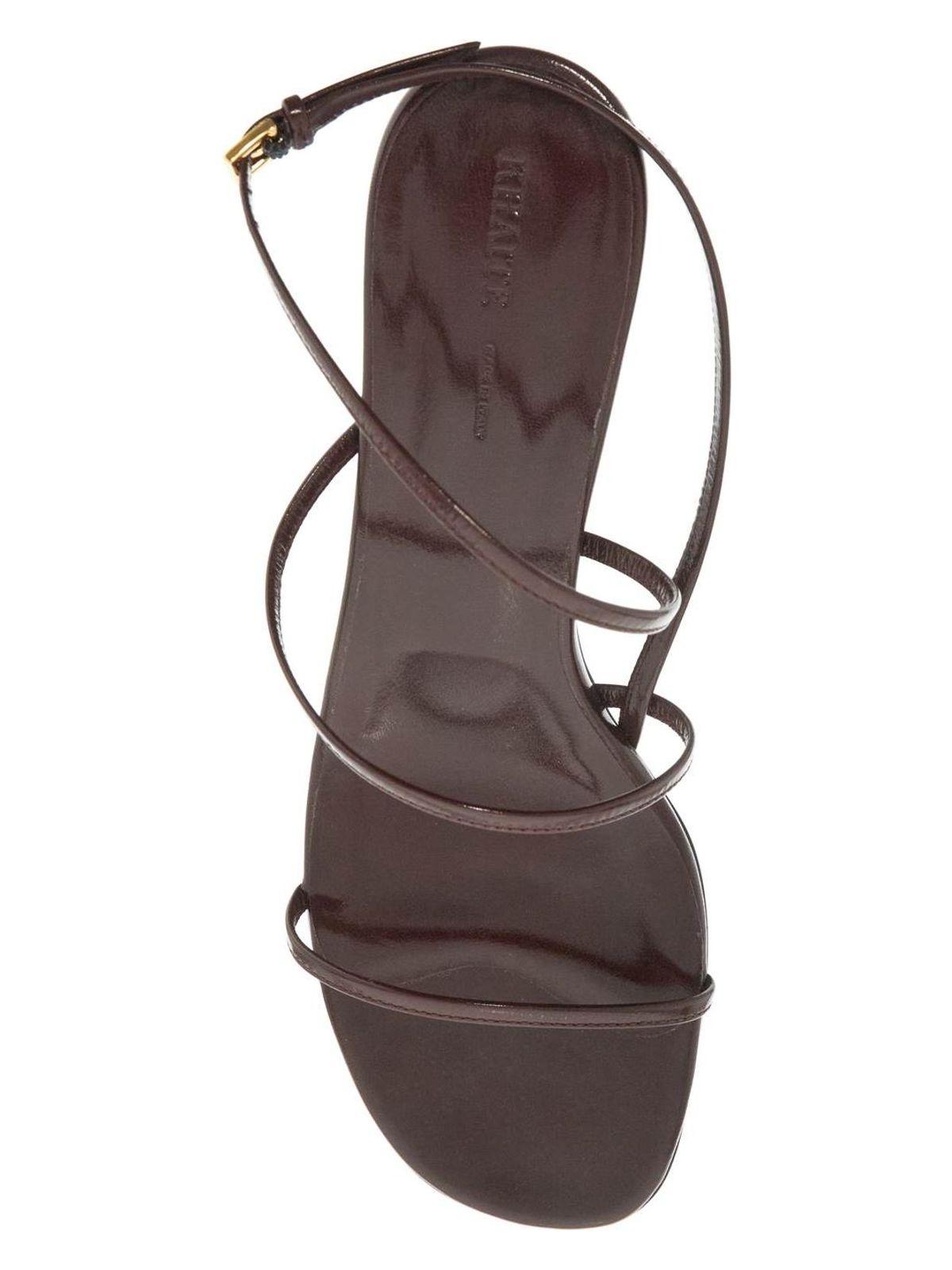 Khaite Women's Loop Sandals in Brown