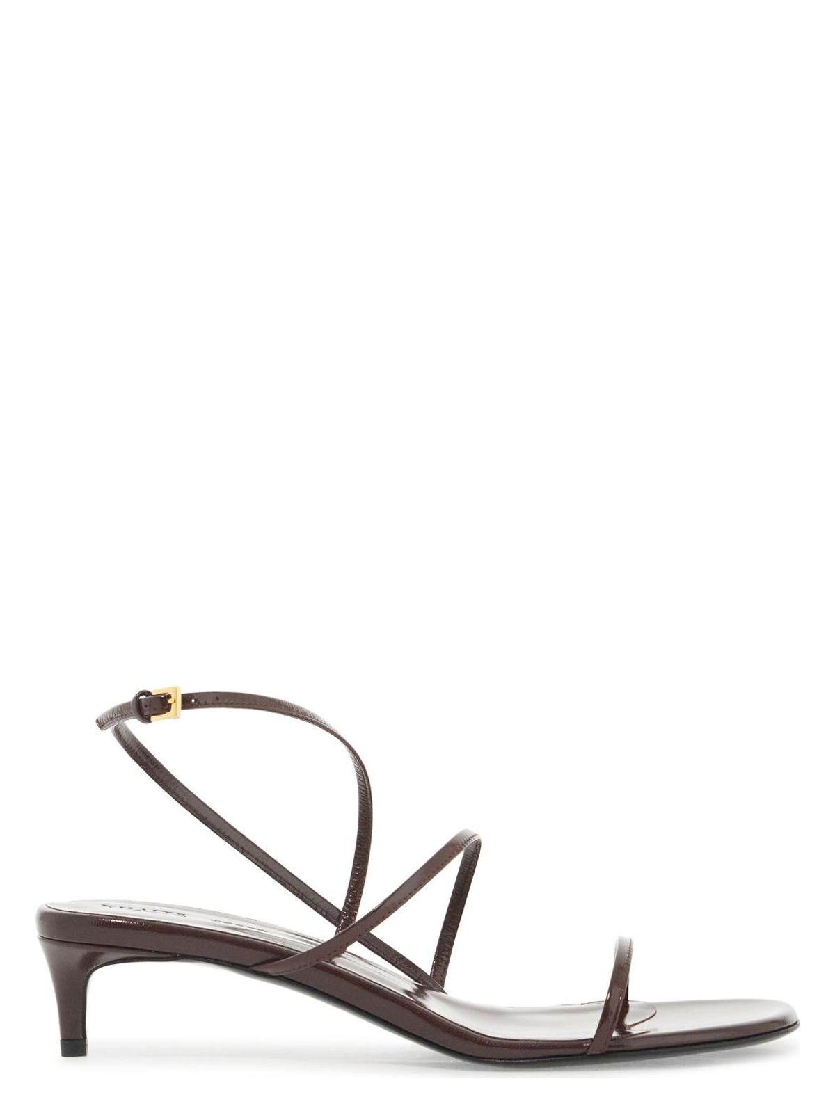 Khaite Women's Loop Sandals in Brown