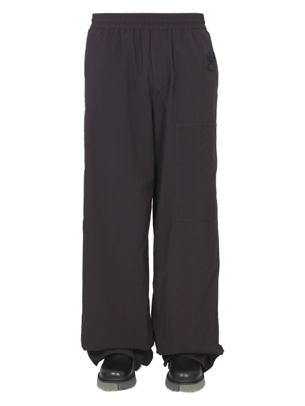 Off-White Men's Wide Leg Pants in Black