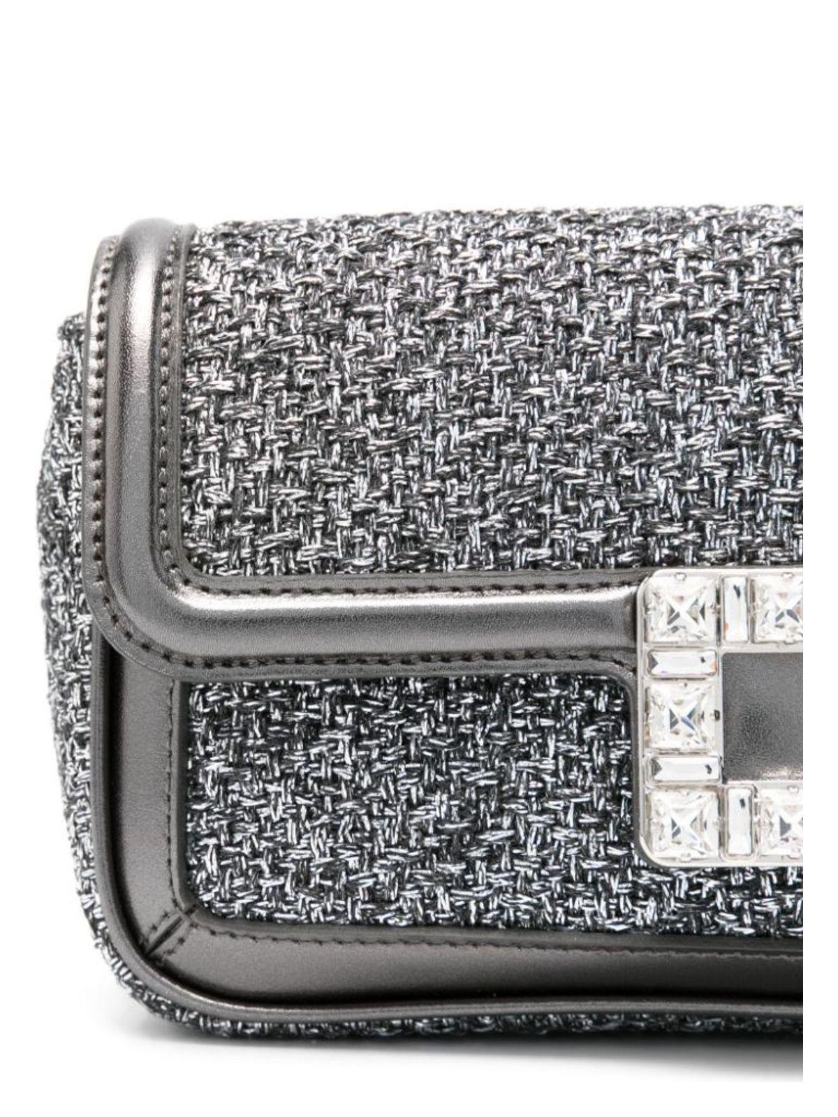 Roger Vivier Women's Viv Jeu De Fille Clutch in Grey