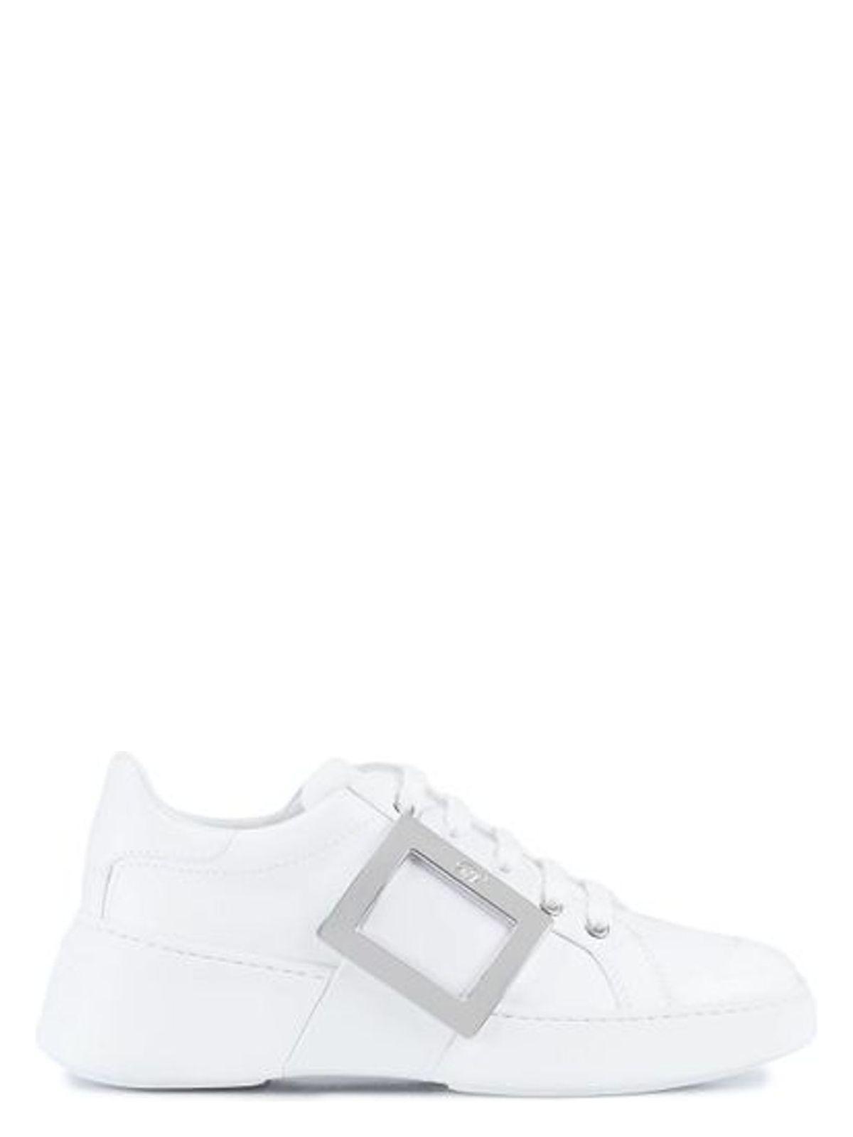 Roger Vivier Viv Skate Metal Buckle Sneakers