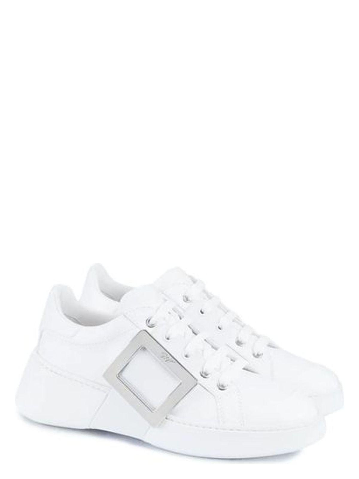 Roger Vivier Viv Skate Metal Buckle Sneakers