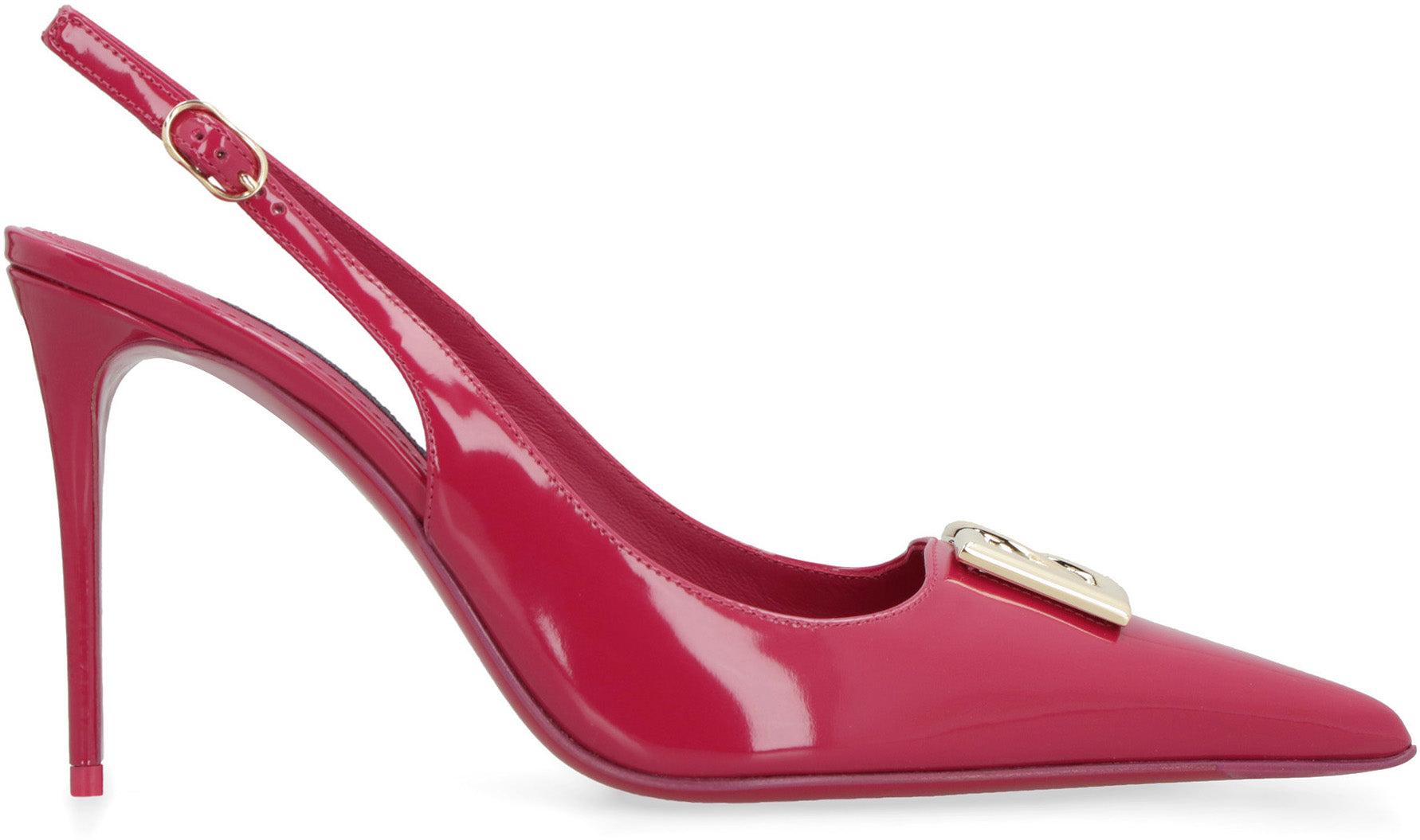 Dolce & Gabbana Leather Slingback Pumps