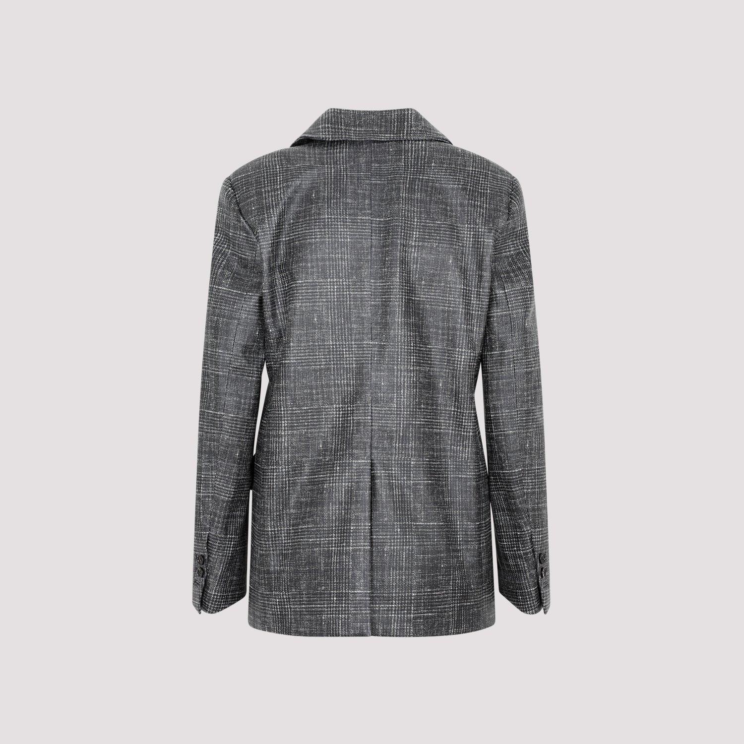 Women's Bottega Veneta Printed Leather Jacket in Black