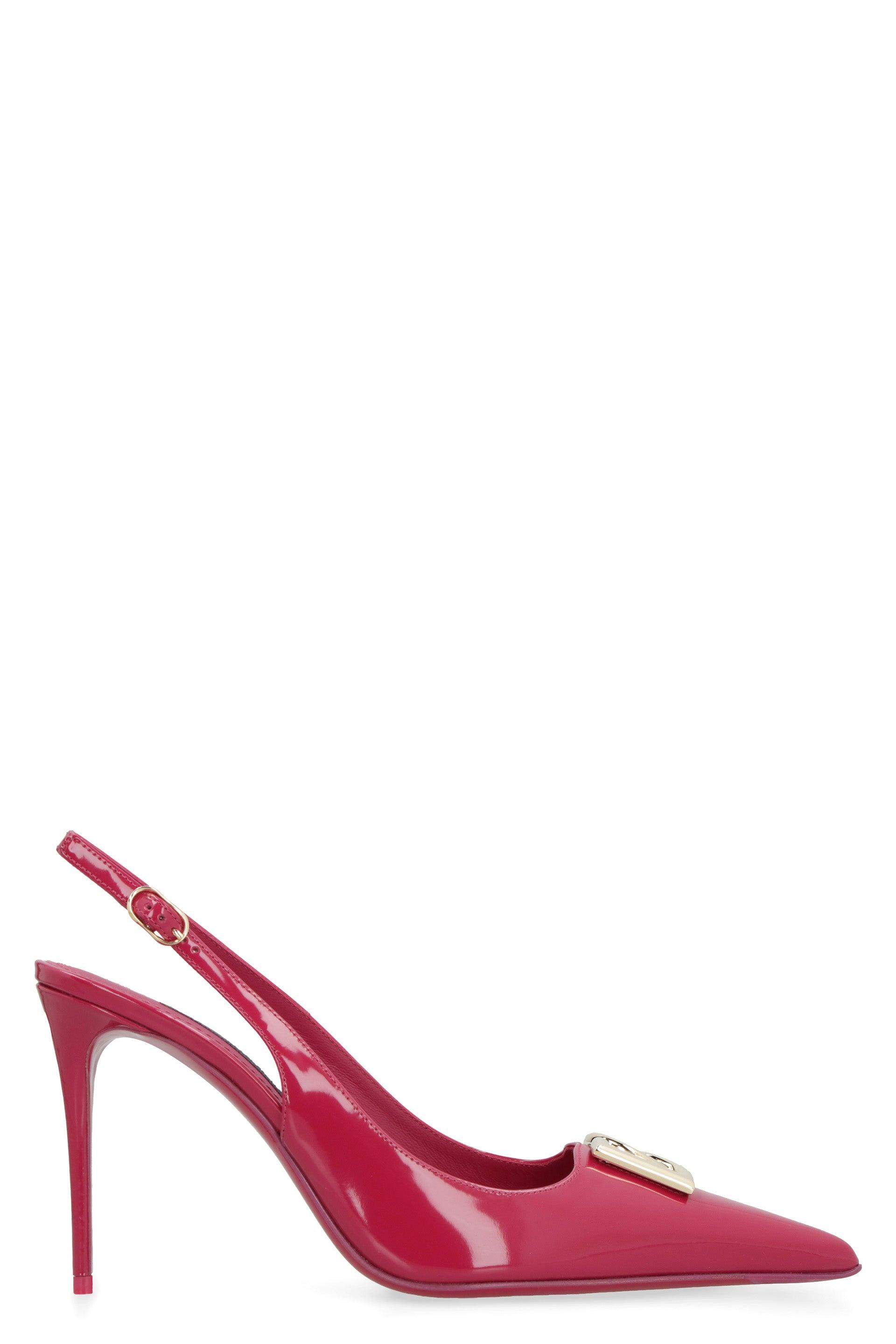 Dolce & Gabbana Leather Slingback Pumps