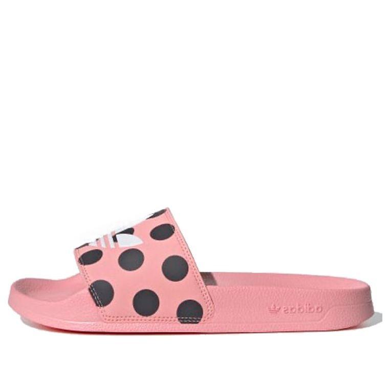 adidas Adilette Lite Slides 'Trefoil Logo - Polka Dot Pink'