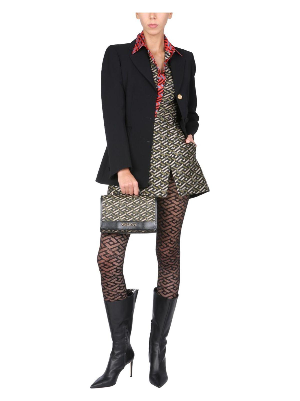 Versace Women's Jacket With Medusa Button in Black
