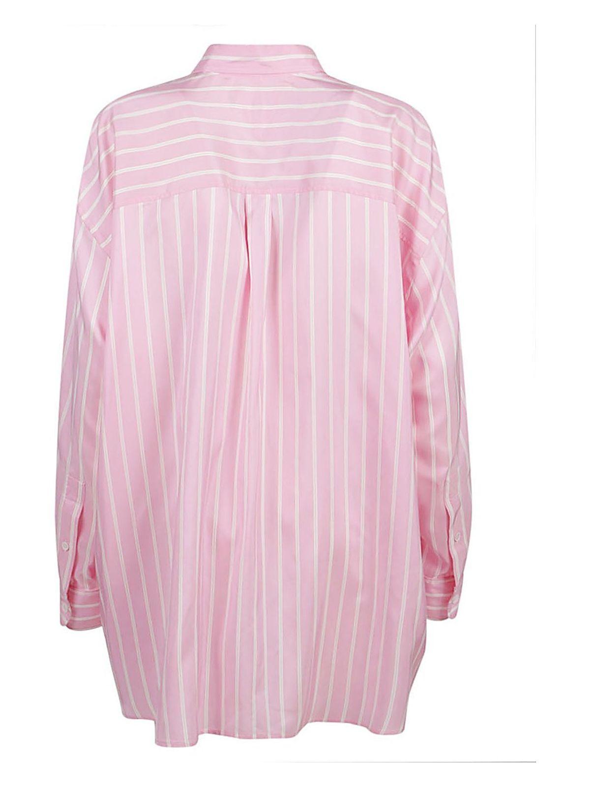 Bottega Veneta Women's Silk Shirt in Pink