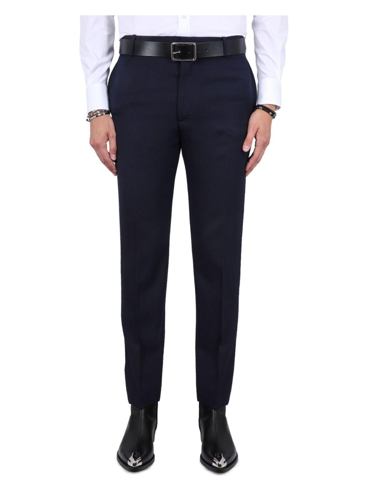 Alexander Mcqueen Men's Tailored Cigarette Pants in Blue
