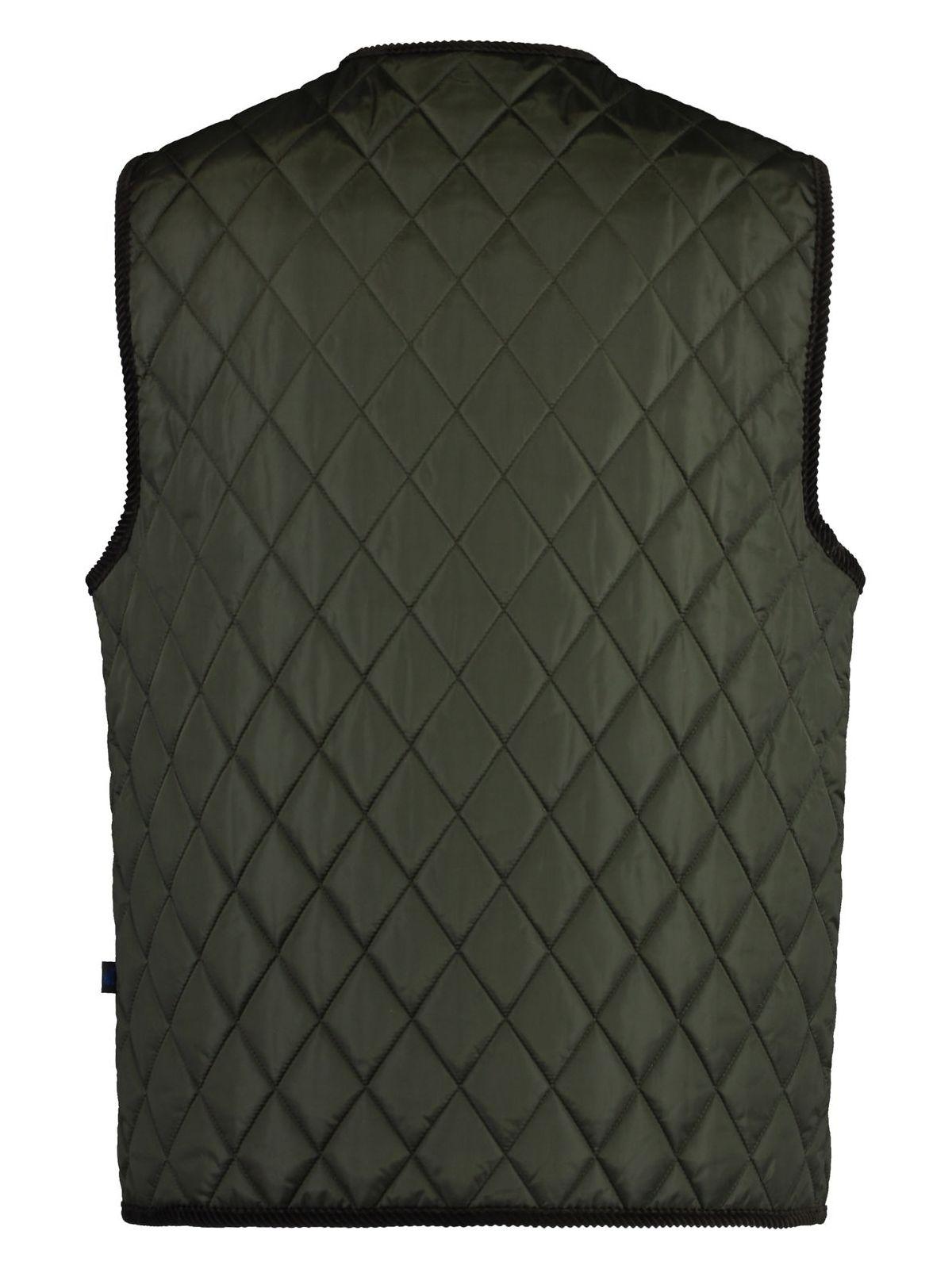 Burberry Men's Full Zip Down Vest in Green