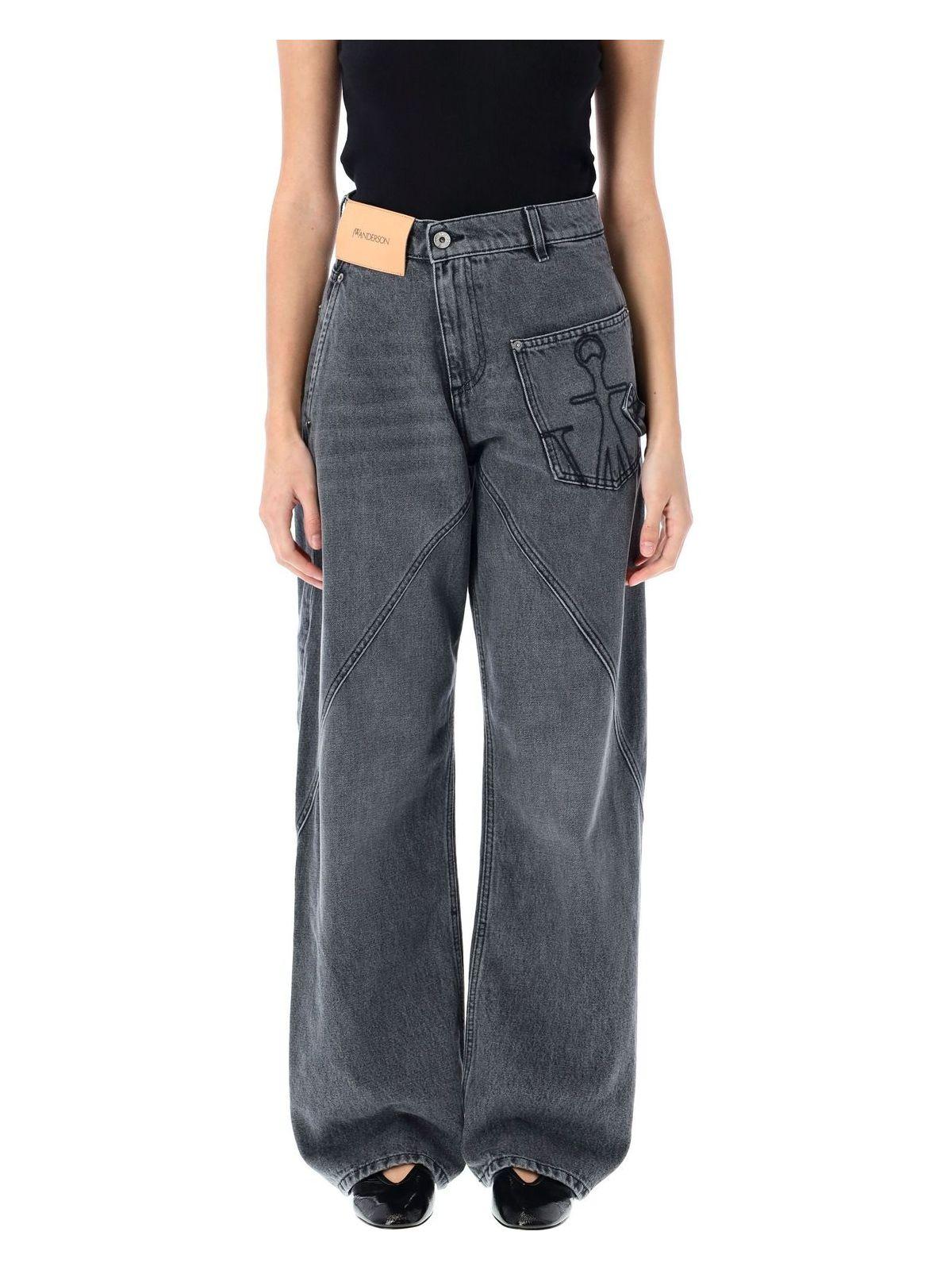 JW Anderson Twisted Workwear Denim Pant in Grey