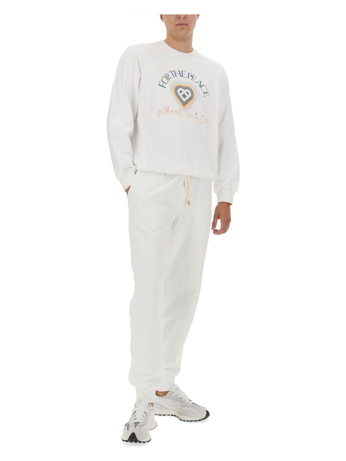 Casablanca Men's Sweatshirt With Logo in White