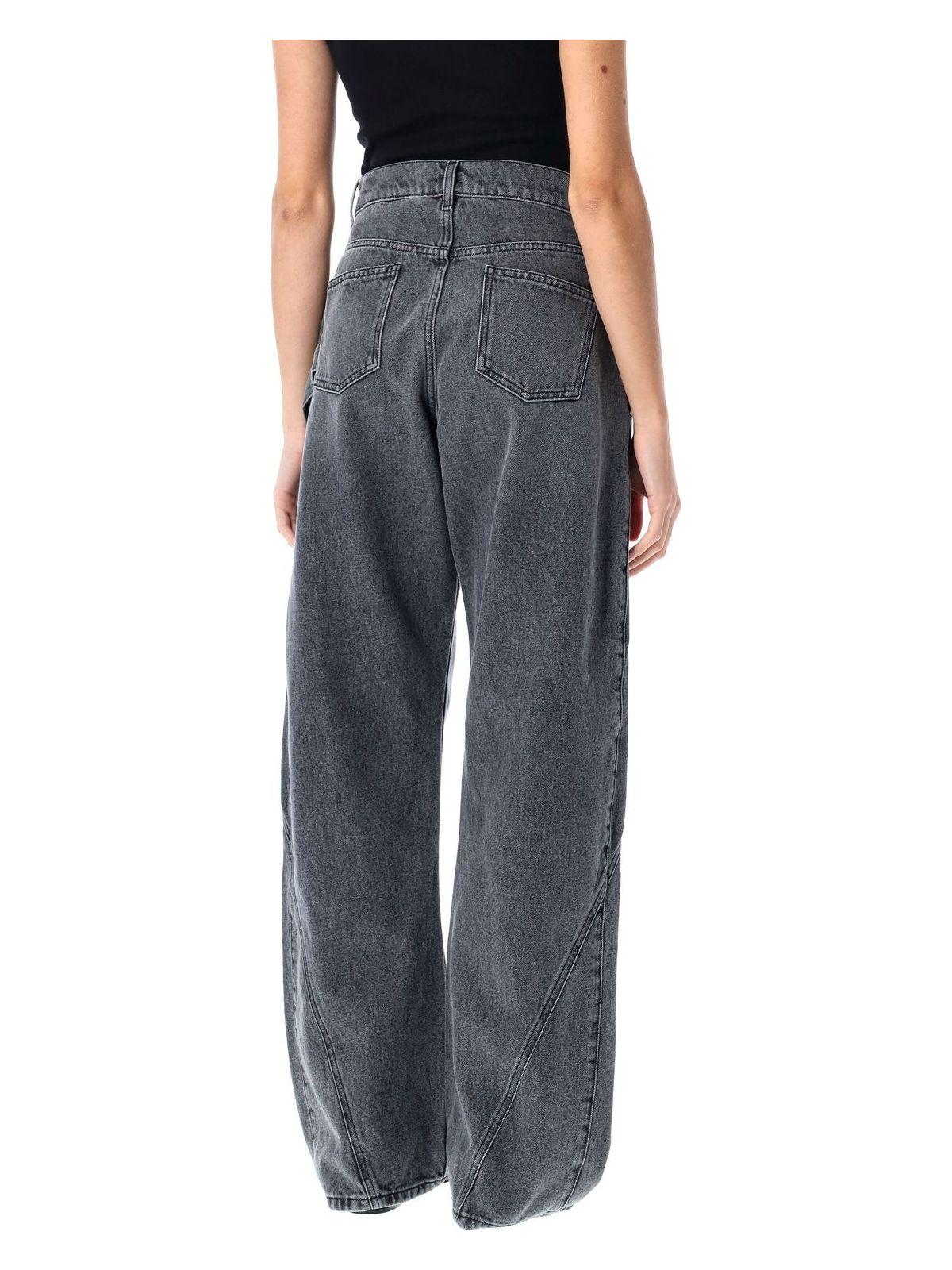 JW Anderson Twisted Workwear Denim Pant in Grey