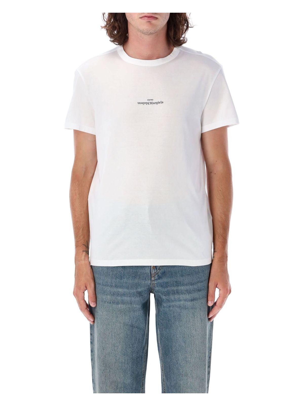 Maison Margiela Men's Distorted Logo T-Shirt