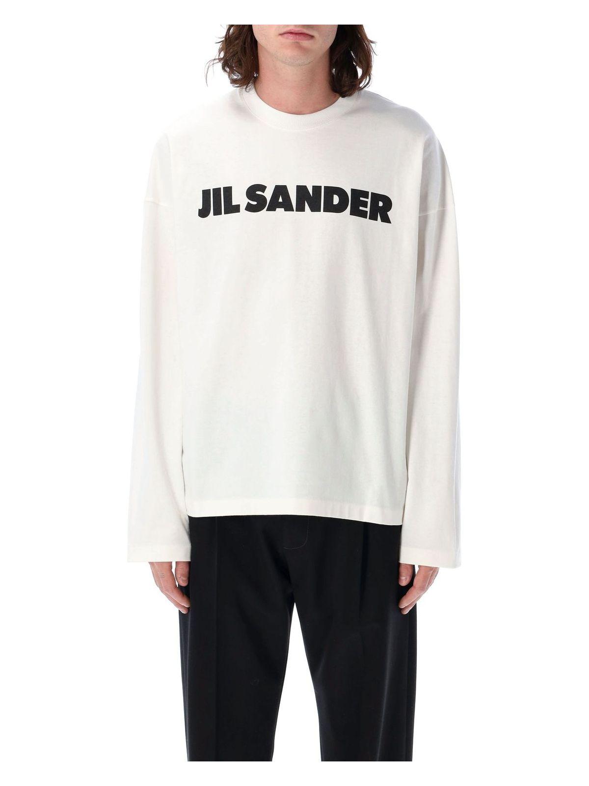 Jil Sander Logo T-Shirt in Porcelain White