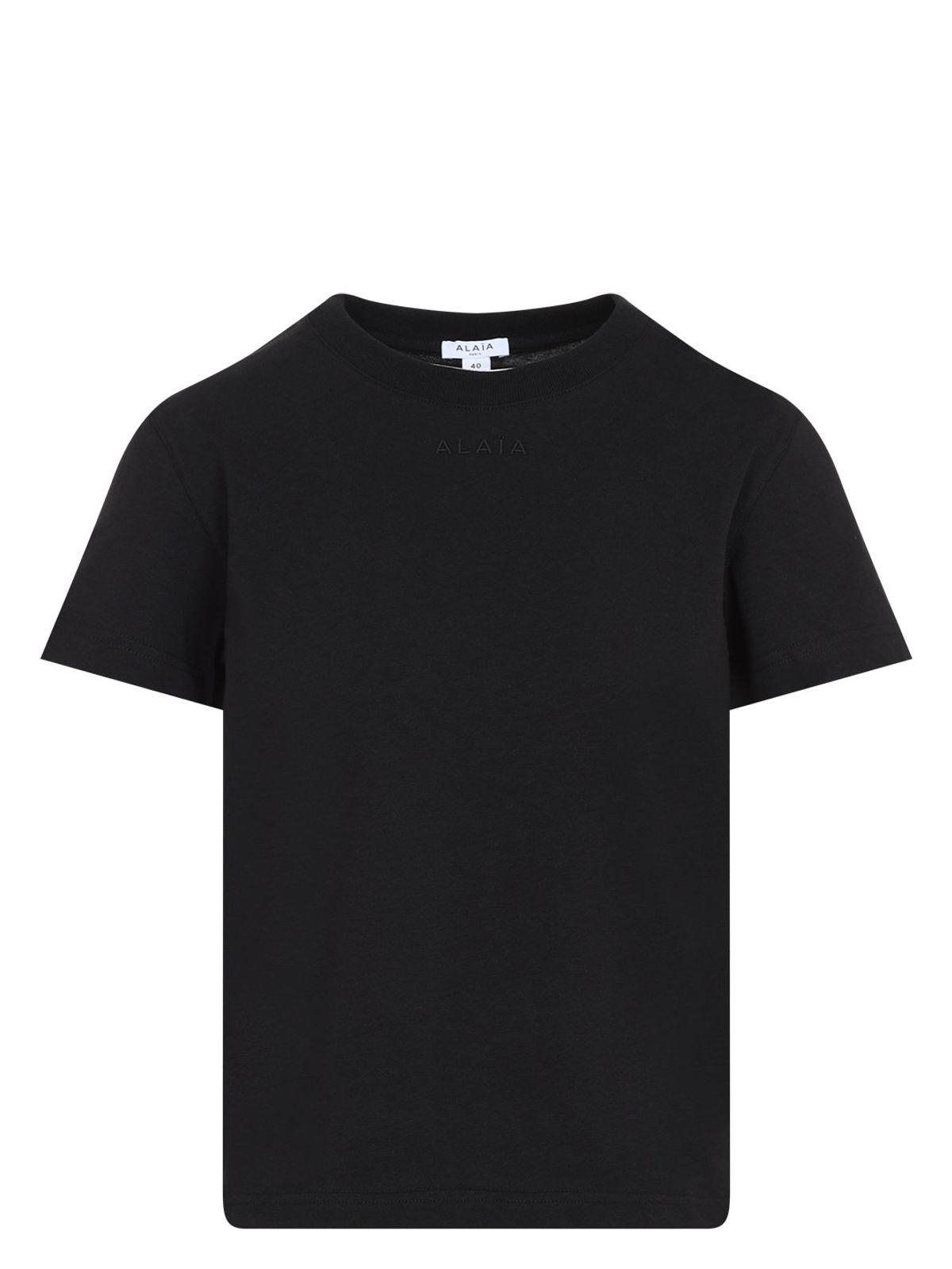 Alaia Women's Lopgo T-Shirt in Black