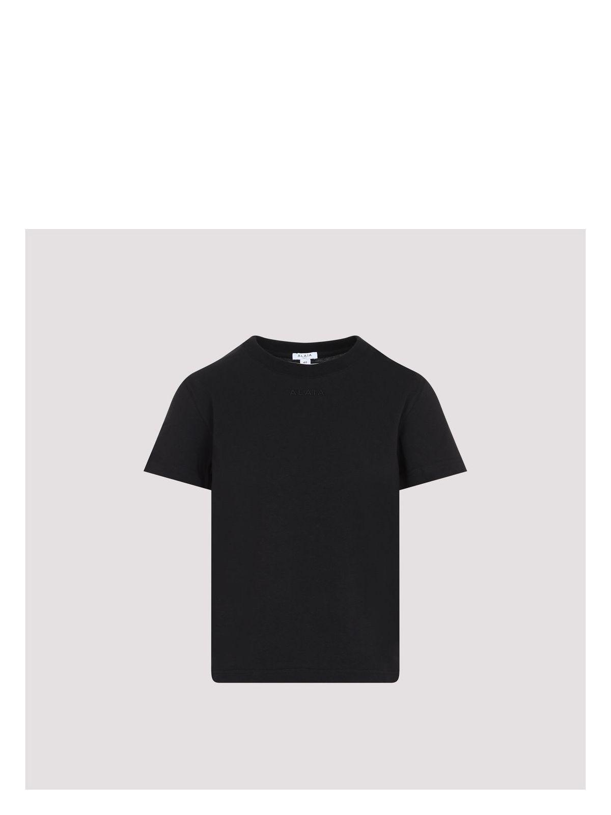 Alaia Women's Lopgo T-Shirt in Black