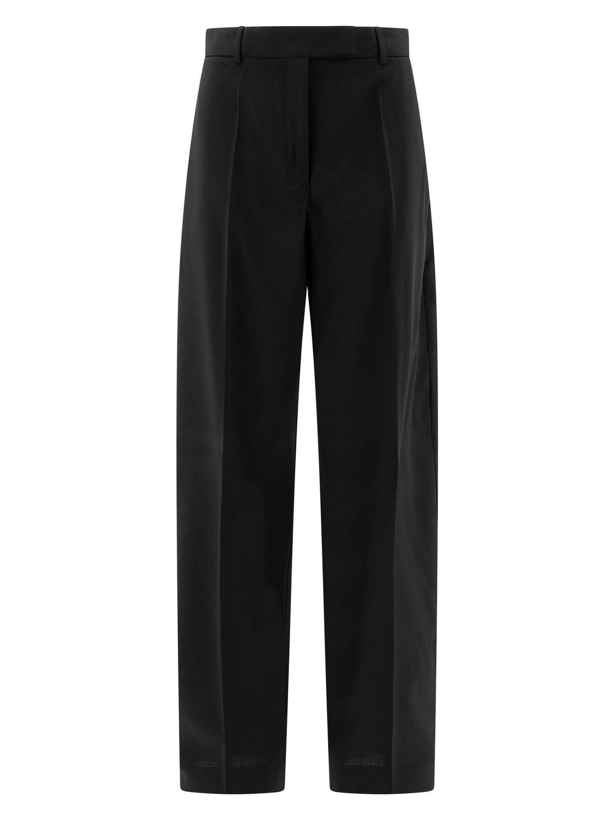Max Mara Sportmax Women's Oversize Trousers in Stretch Wool in Black