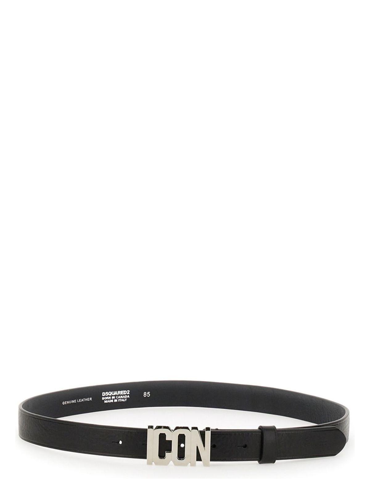 Dsquared2 Women's Leather Belt in Black