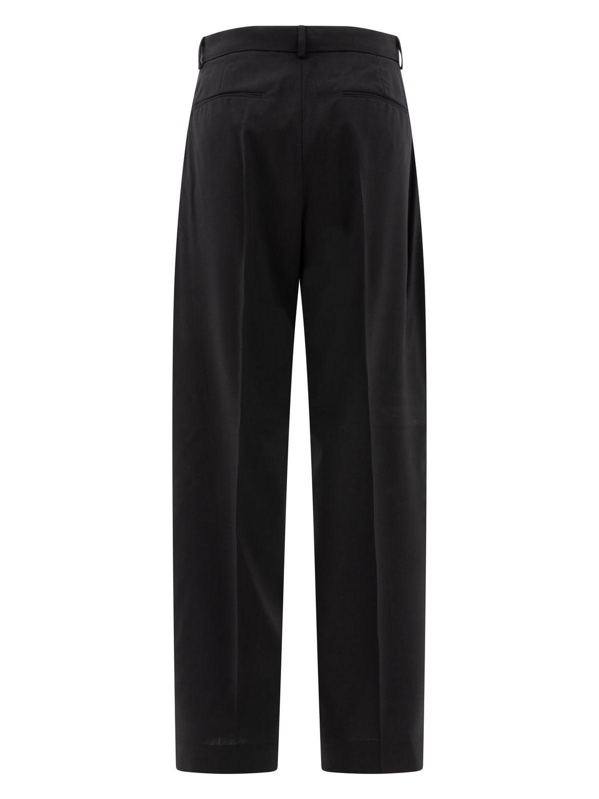 Max Mara Sportmax Women's Oversize Trousers in Stretch Wool in Black