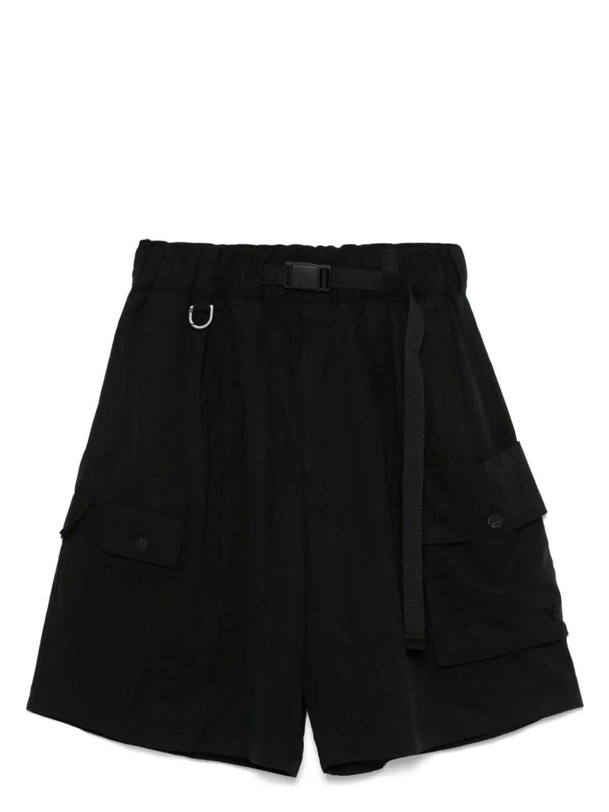 adidas Y-3 Washed Twill Shorts Black