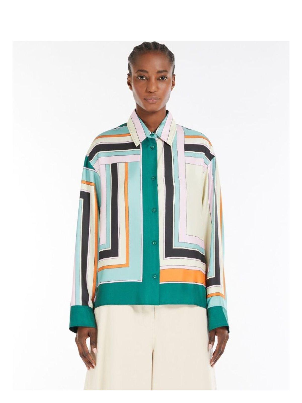 Weekend Max Mara Women's Formia Graphic Printed Button-up Shirt