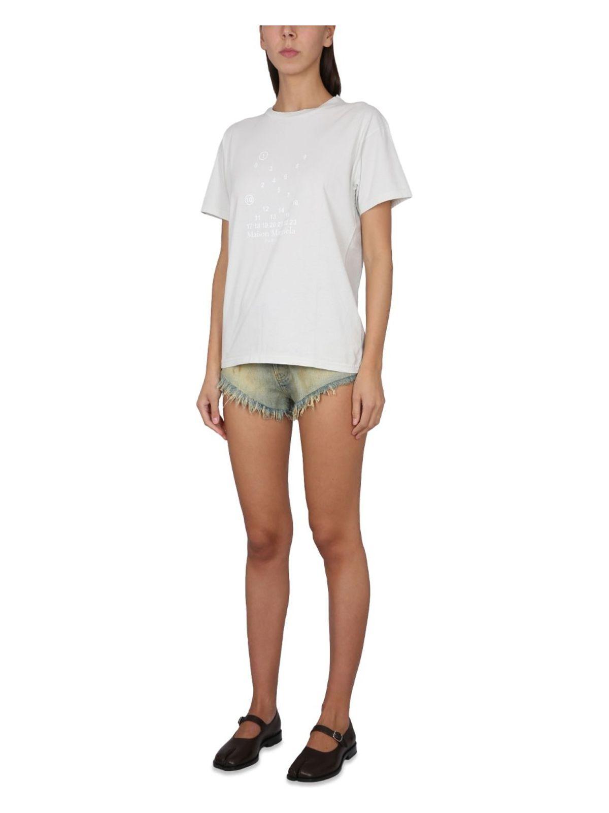 Maison Margiela Women's Crewneck T Shirt in White