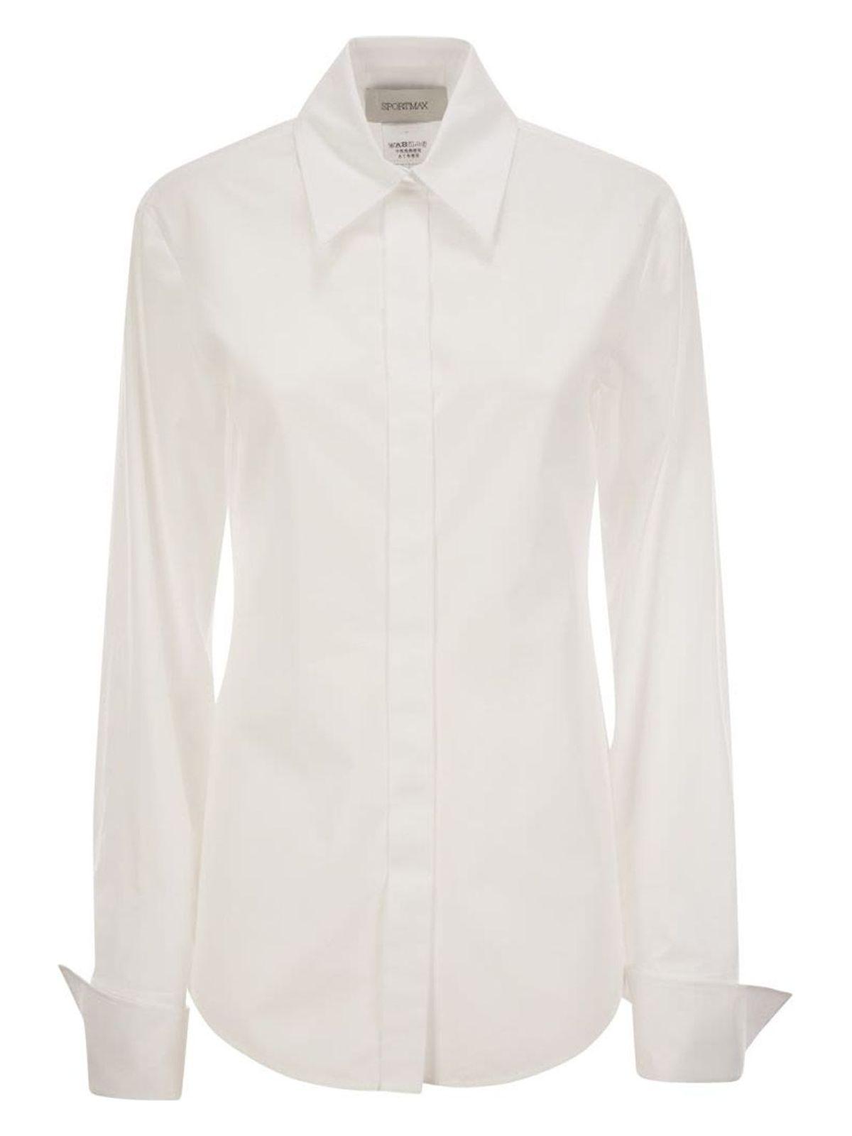 Max Mara Sportmax Women's Cobea - Poplin Shirt in White