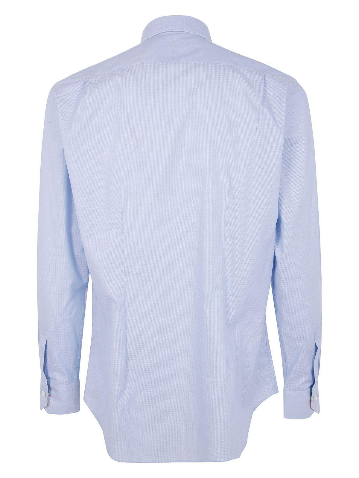 Paul Smith Men's Sc Tailored Fit Shirt in Blue