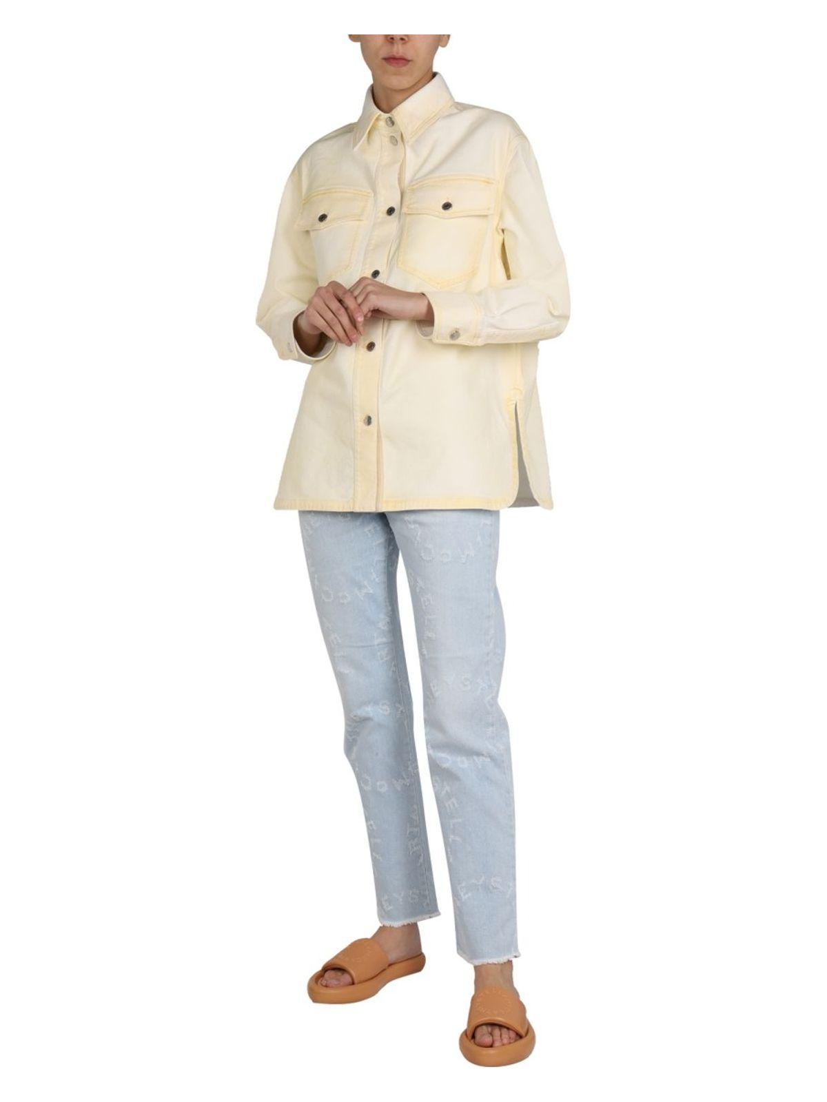 Stella Mccartney Women's Denim Shirt Jacket in Yellow