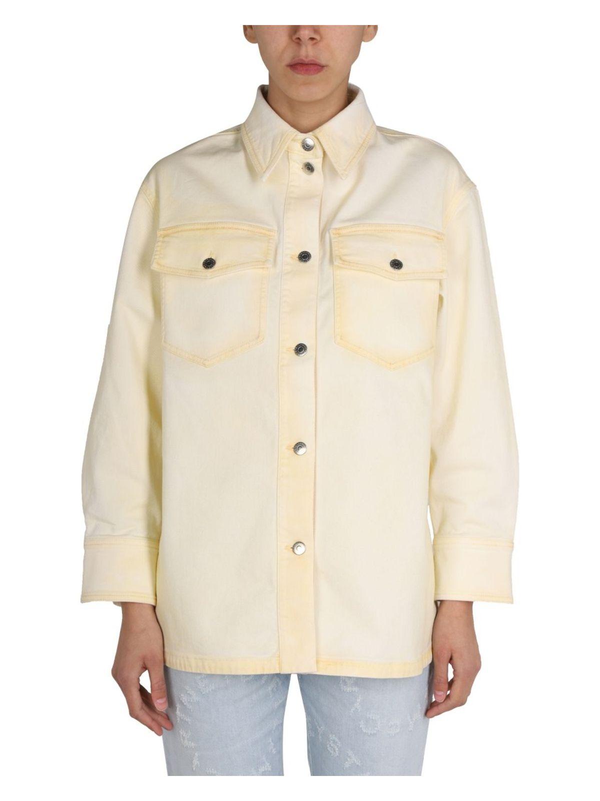 Stella Mccartney Women's Denim Shirt Jacket in Yellow