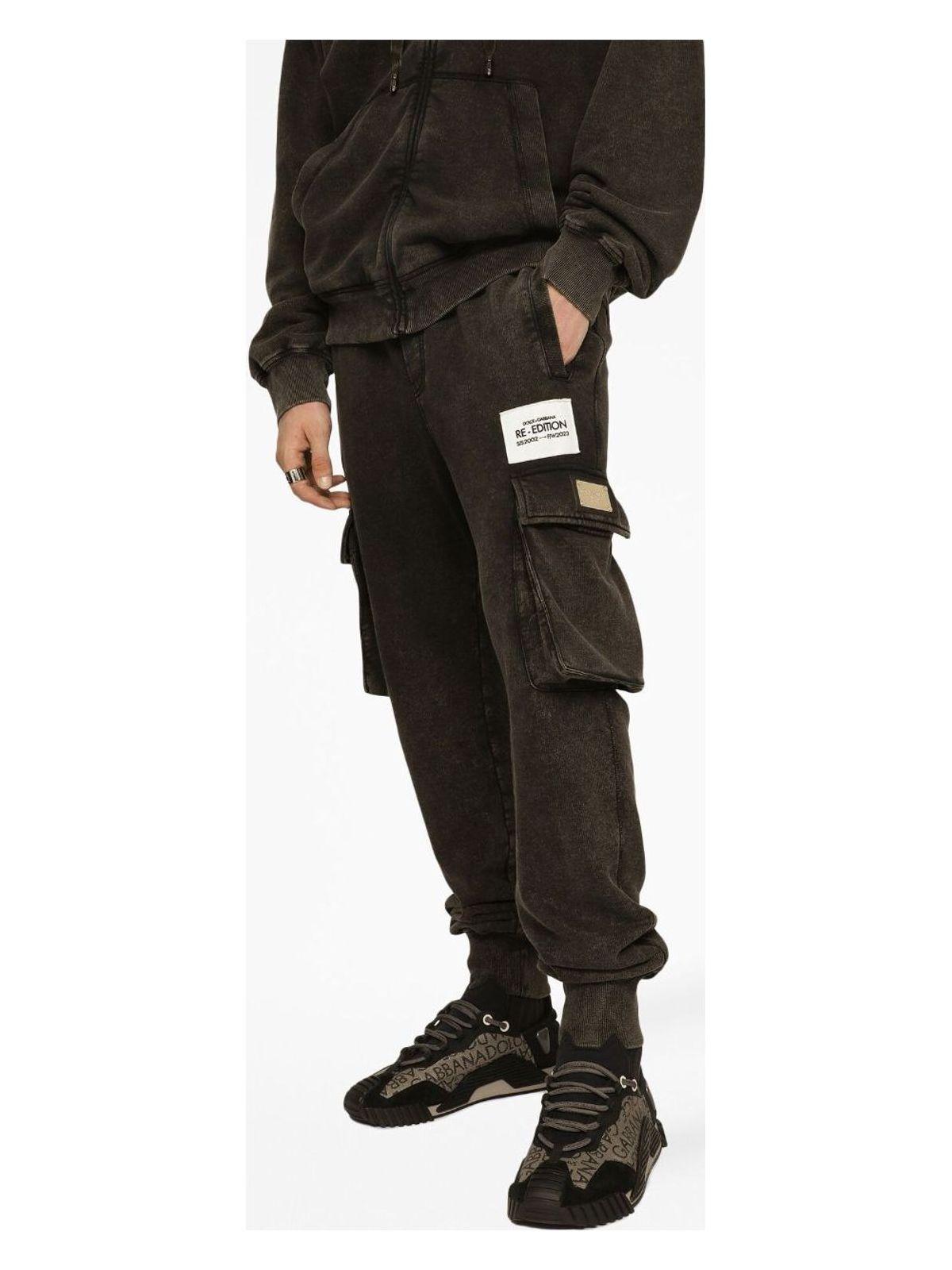 Dolce & Gabbana Men's Jogging Pants With Logo in Grey