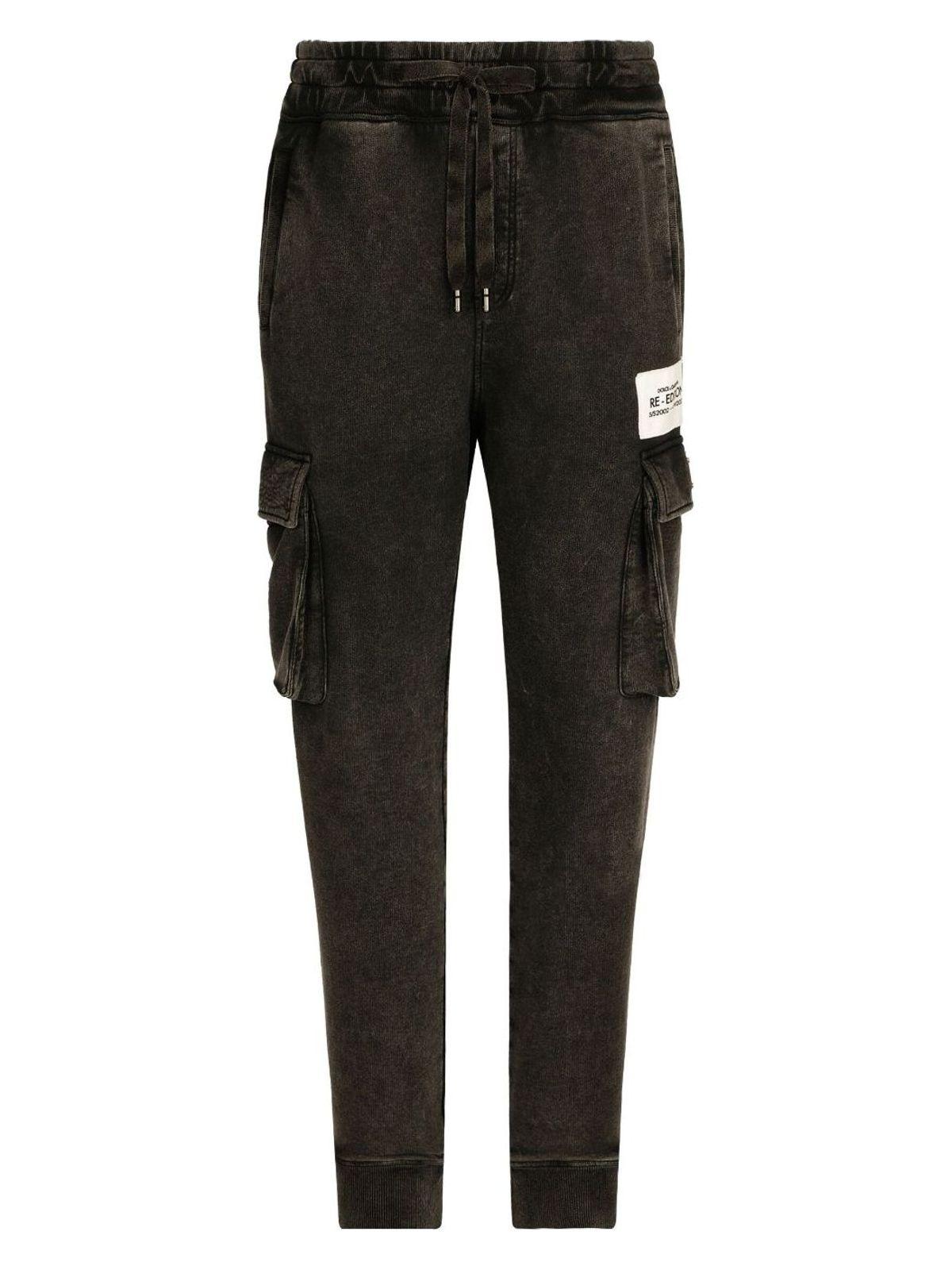 Dolce & Gabbana Men's Jogging Pants With Logo in Grey