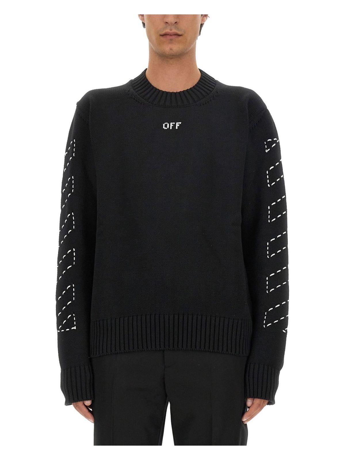 Off-White Men's Jersey With Logo in Black