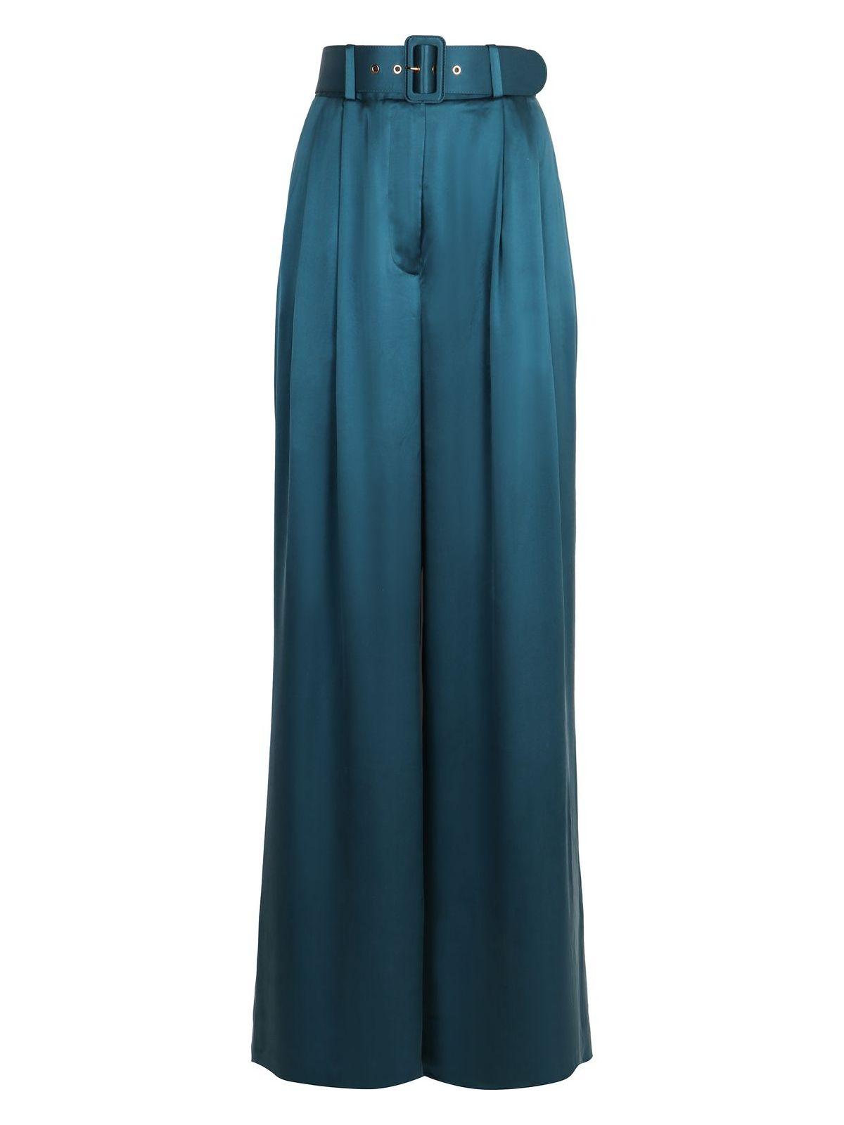 Zimmermann Tuck Silk Trousers