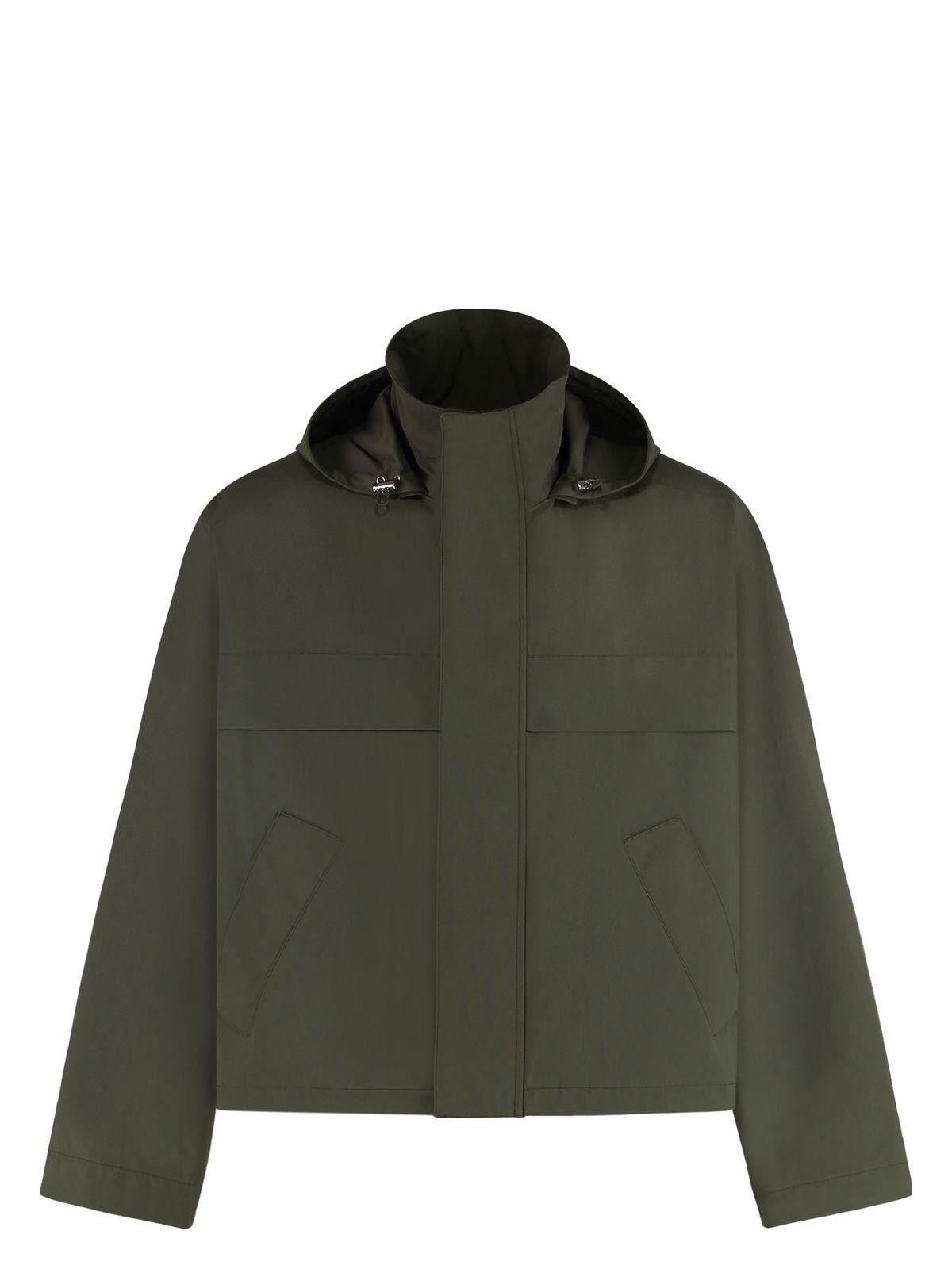 Bottega Veneta Men's Techno Fabric Jacket in Green