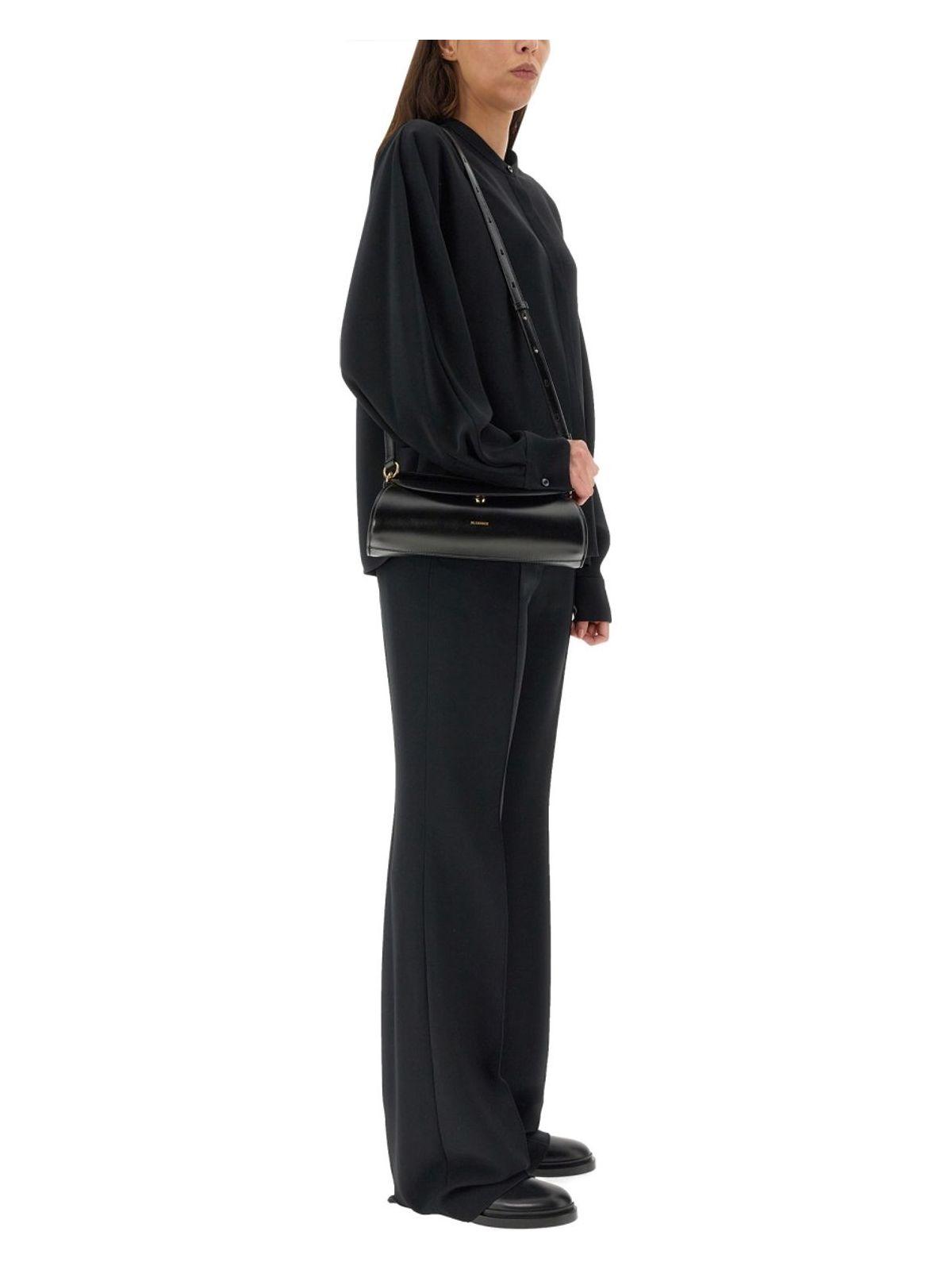 Jil Sander Women's Viscose Blend Pants in Black