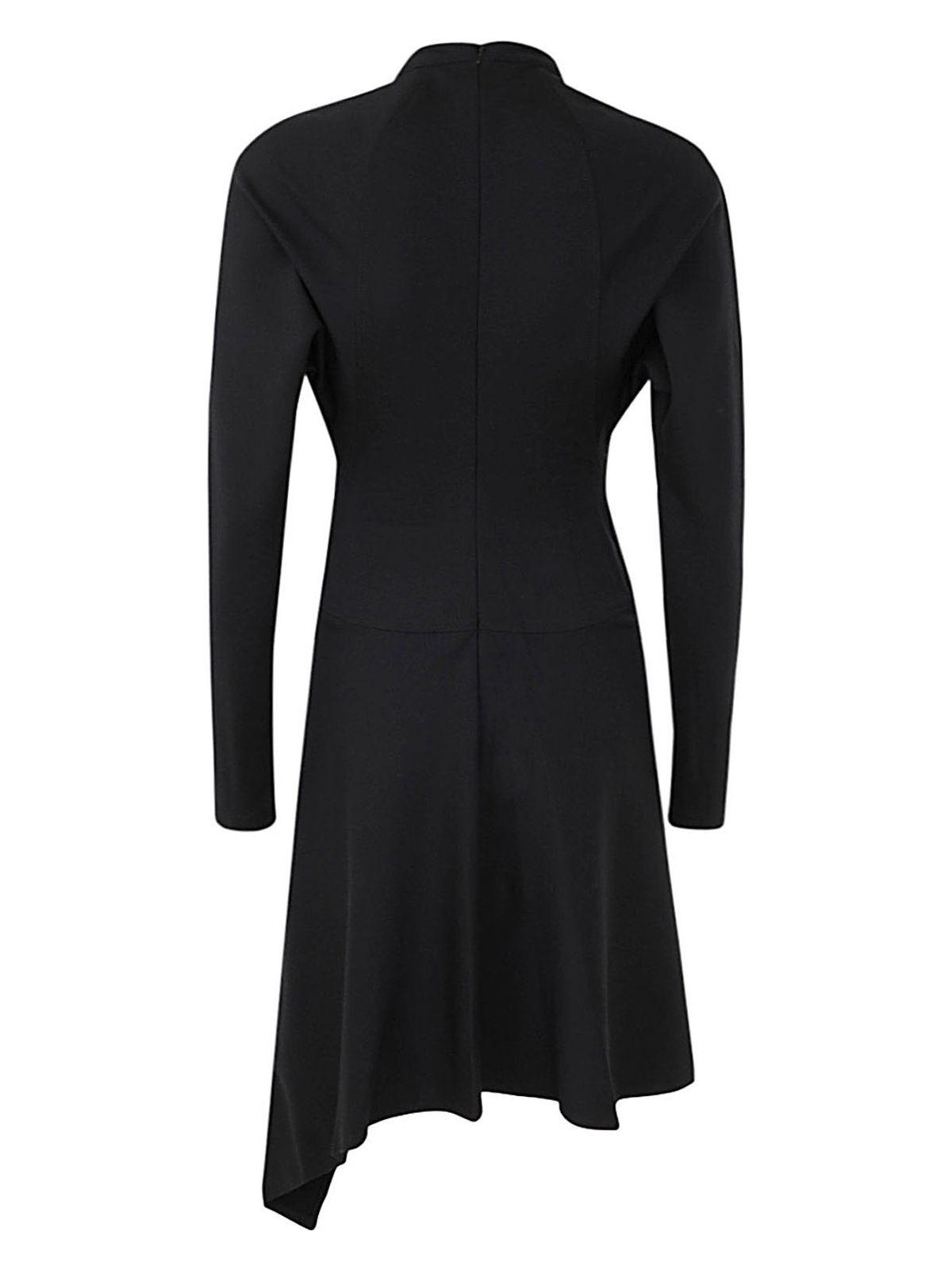 Jw Anderson Women's Neck Chain Long Sleeve Dress in Black