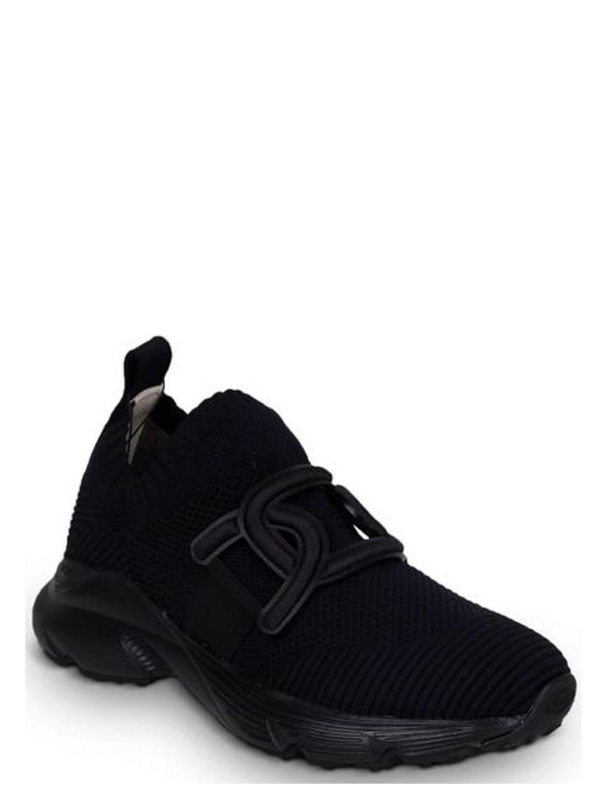Tod's Women's Kate Knitted and Technical Fabric Sneakers in Black