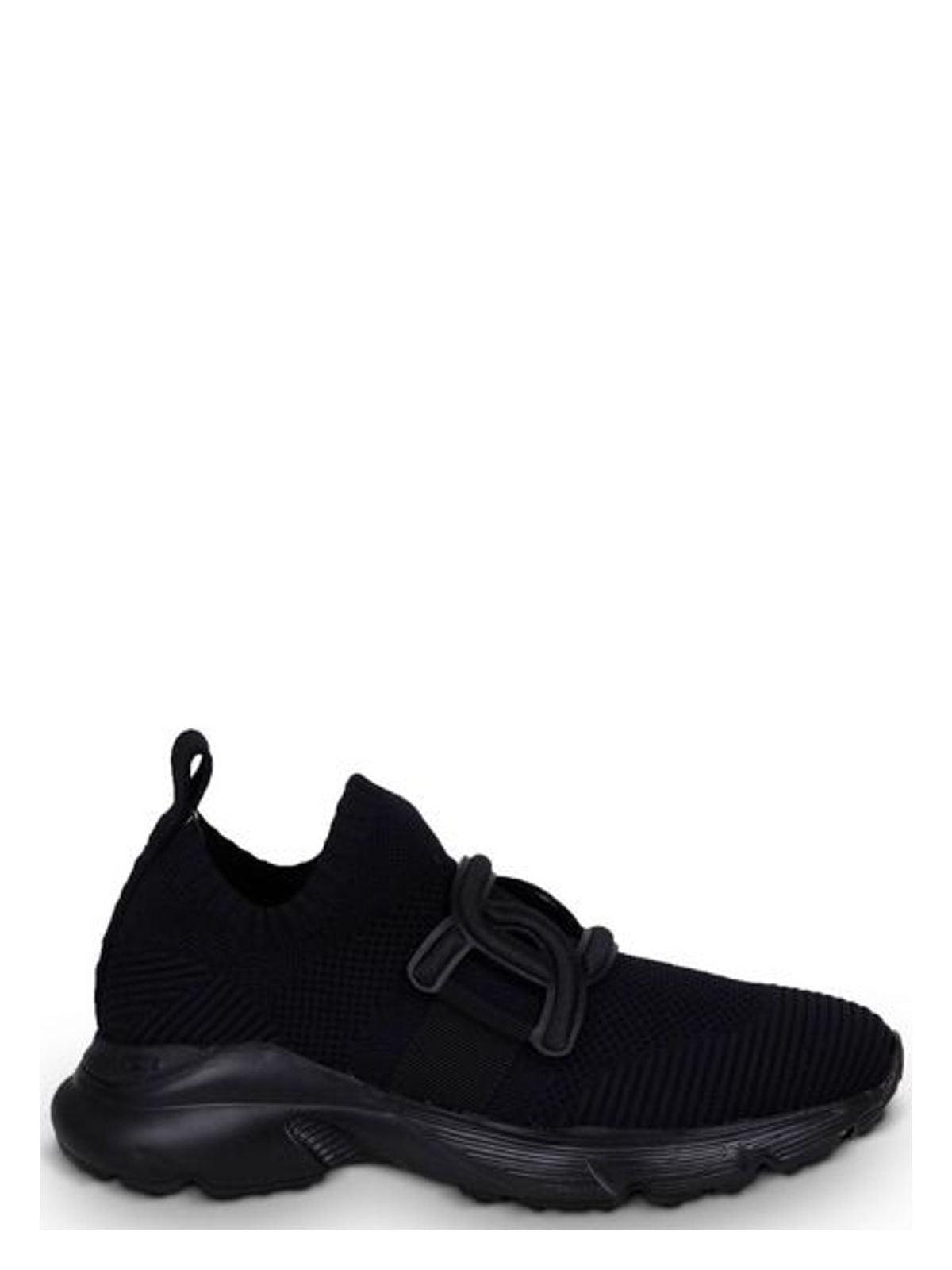 Tod's Women's Kate Knitted and Technical Fabric Sneakers in Black