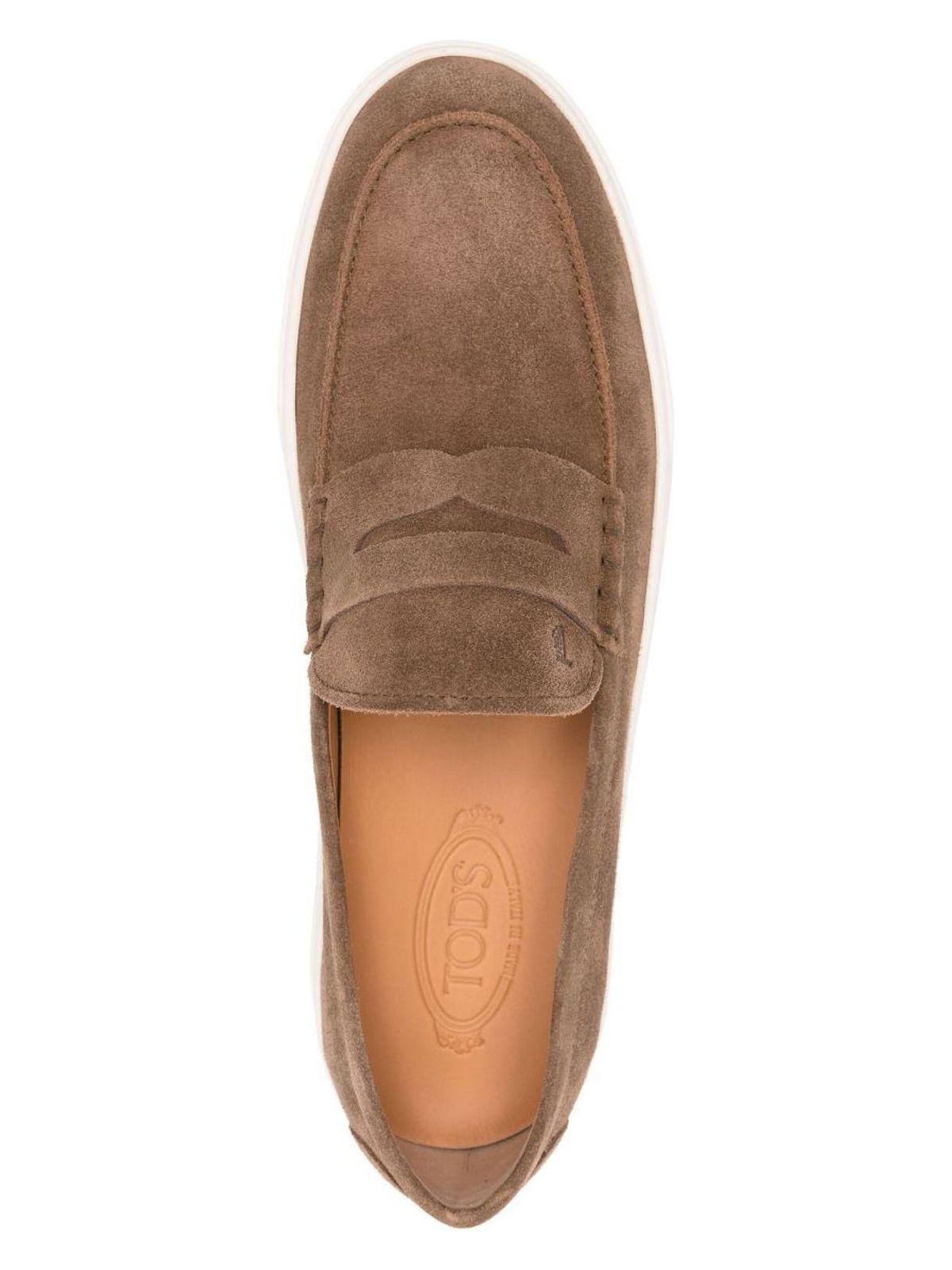 Tod's Men's Sporty Loafer in Brown and Leather Moccasins