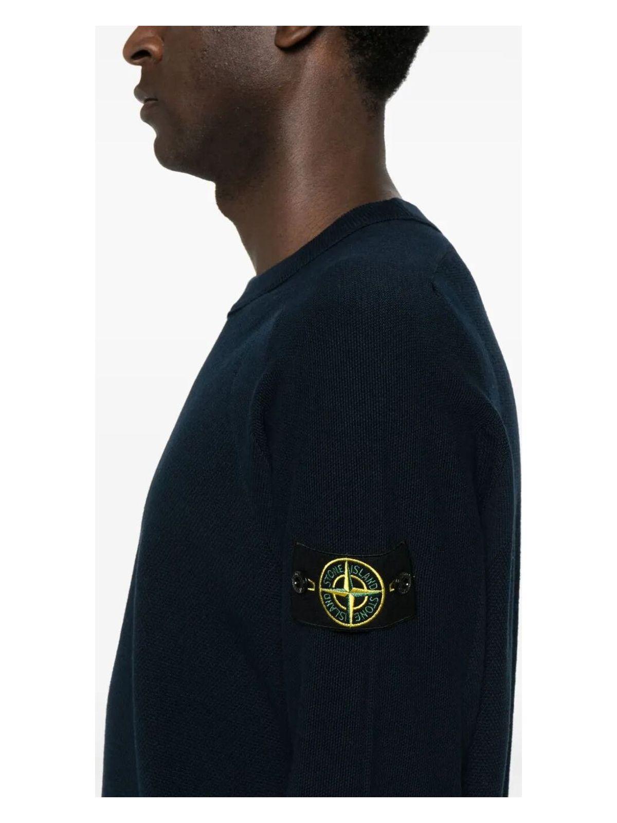 Stone Island Micro Stitch Sweatshirt in Blue