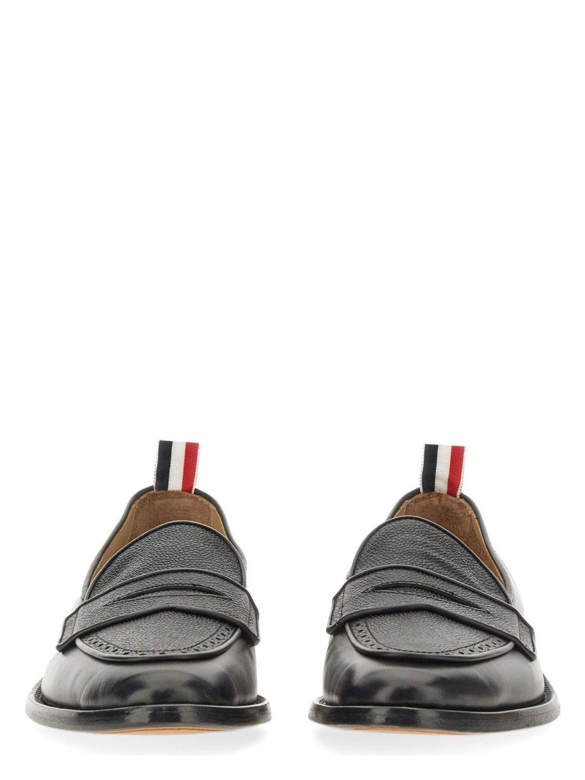 Thom Browne Men's Varsity Penny Loafer in Black
