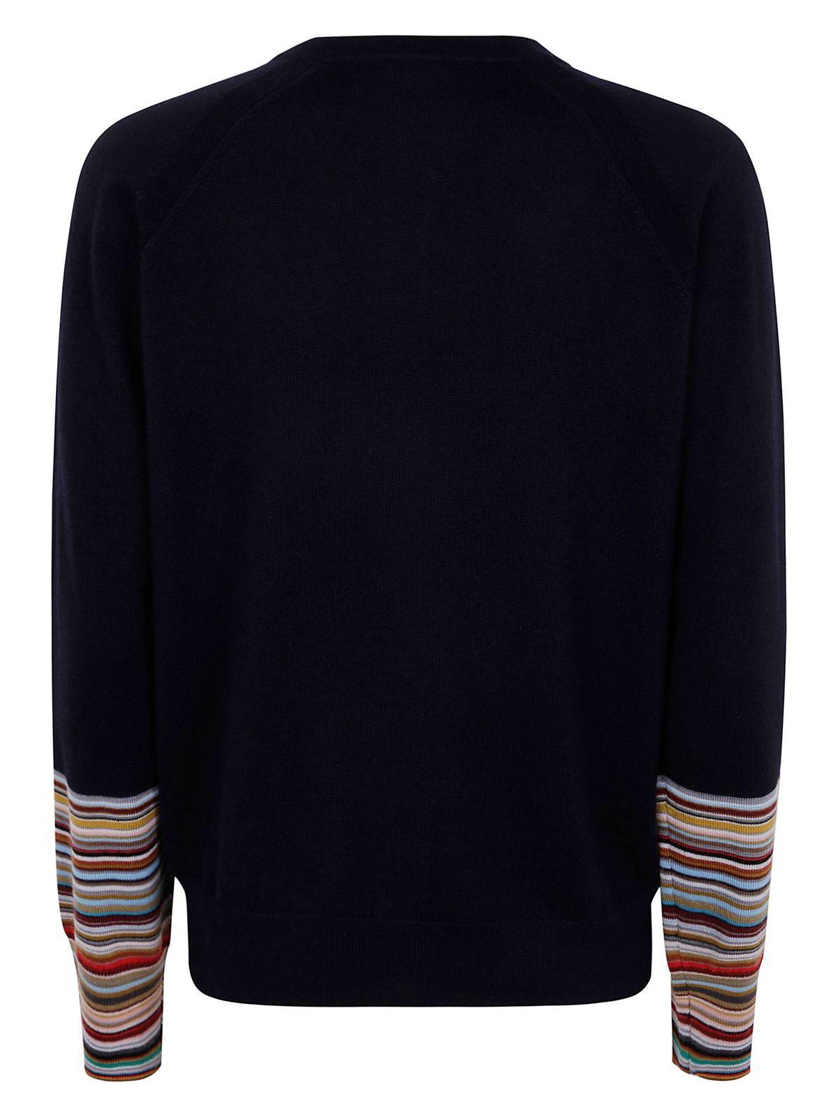 Paul Smith Womens Knitted Cardigan Button Thru in Blue
