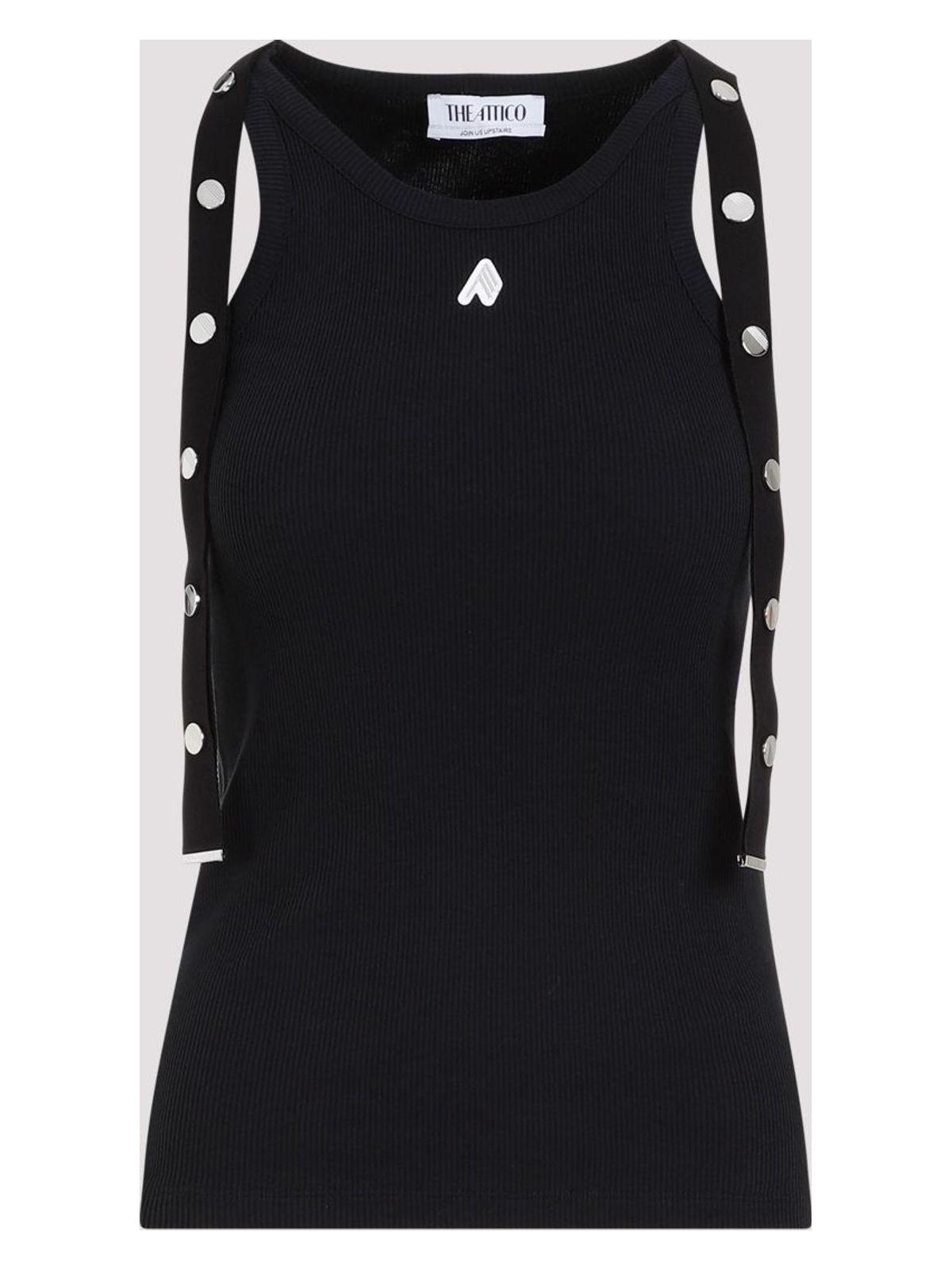 The Attico Women's Ribbed Cotton Tank Top in White