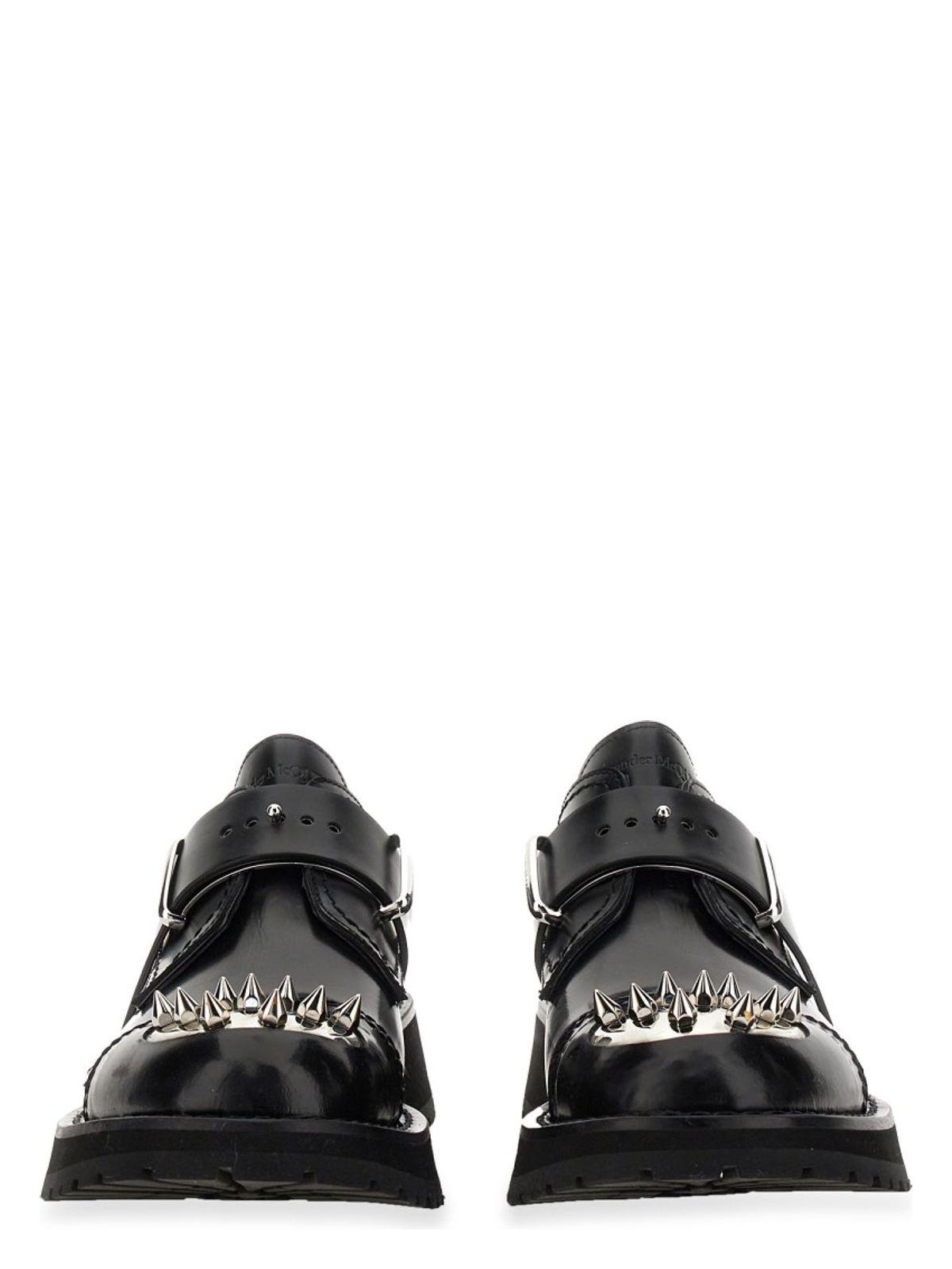 Alexander Mcqueen Men's Studded Derby Loafer in Black