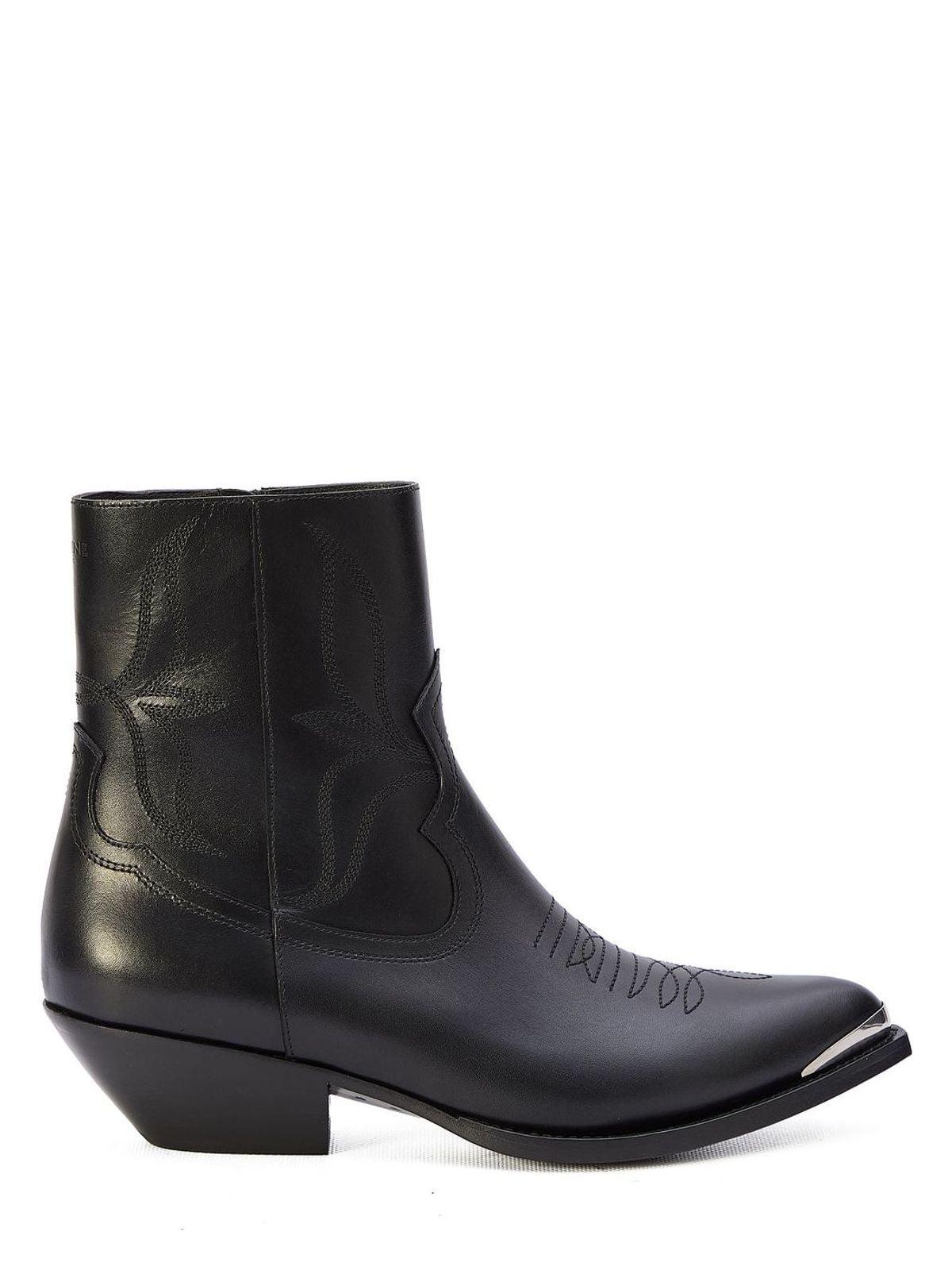 Celine Leon Zipped Boot Black