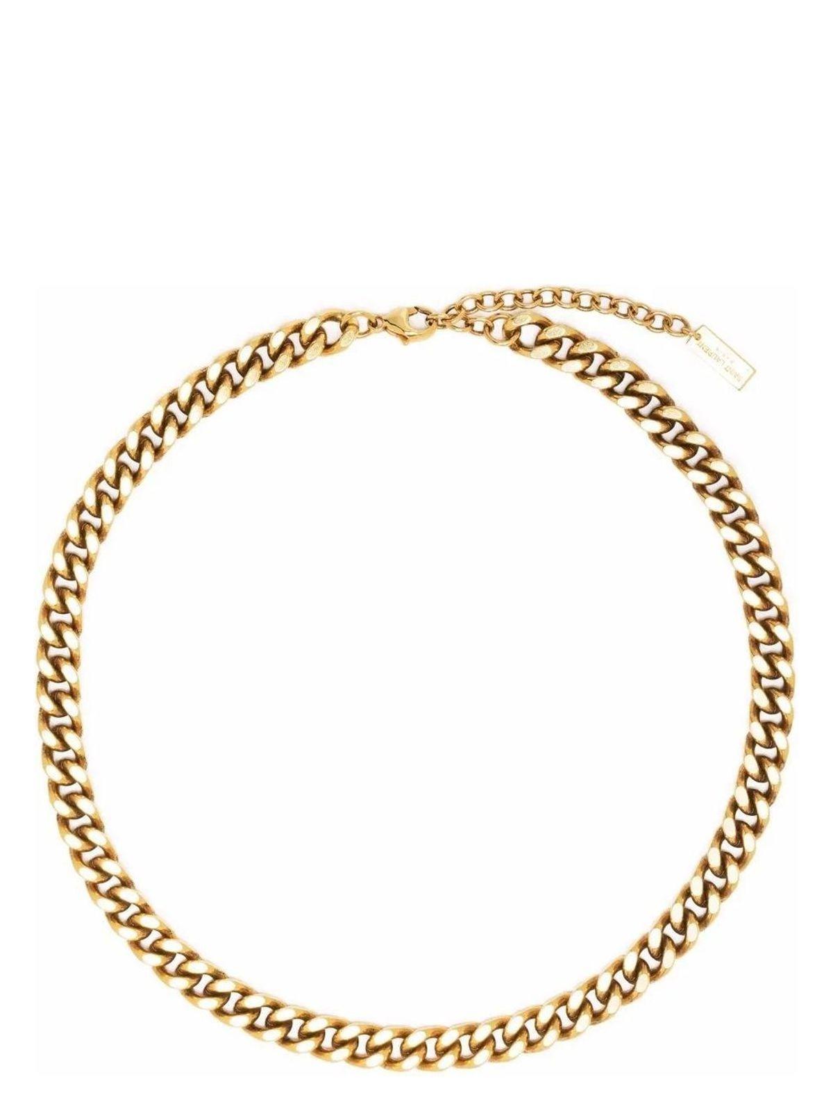 Saint Laurent Gold Metal Necklace