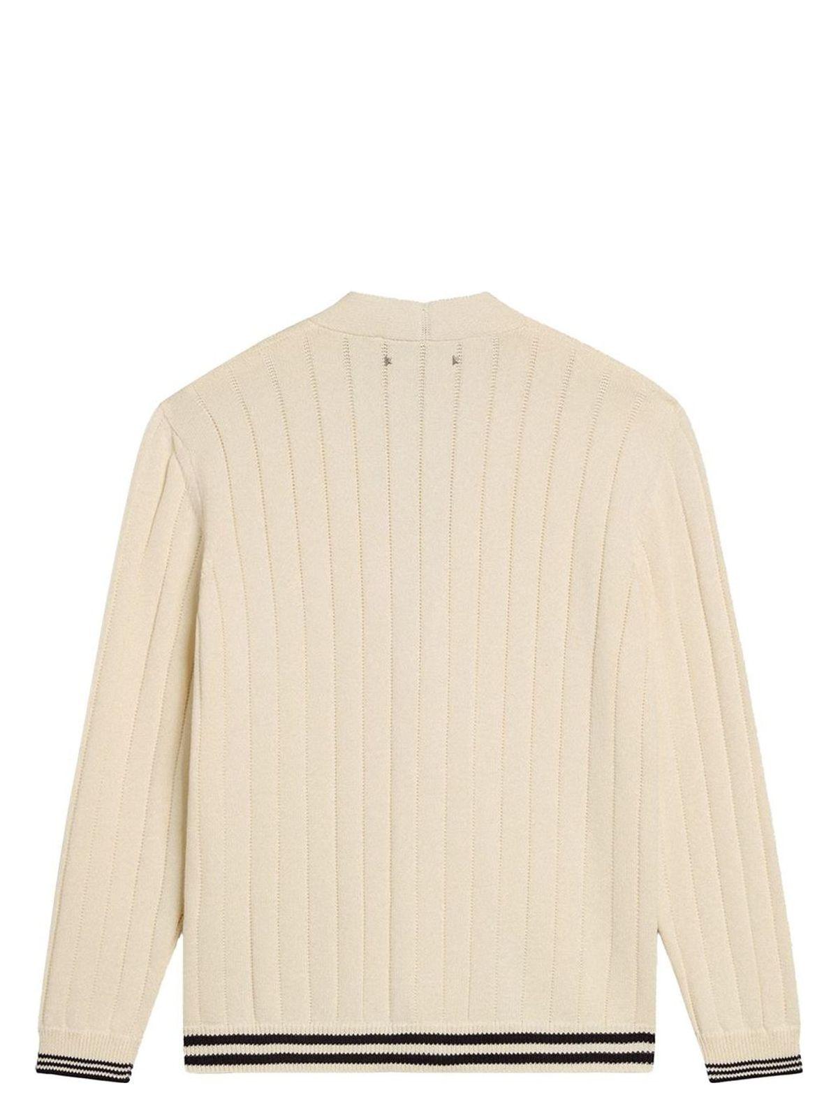 Golden Goose Golden Braided Cardigan in Nude & Neutrals