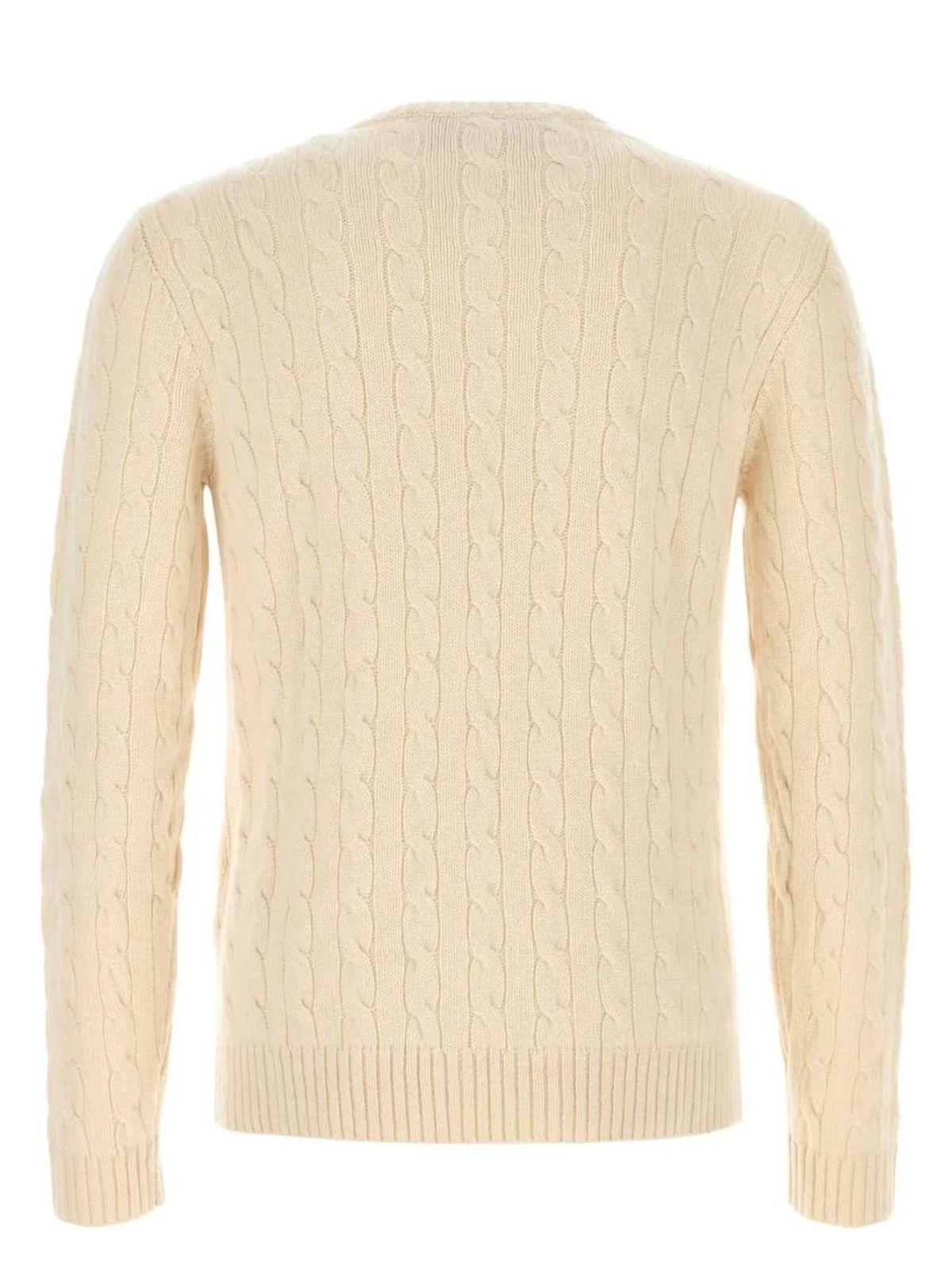 Valentino Men's Maglia Vlogo Signature Sweater in Burro